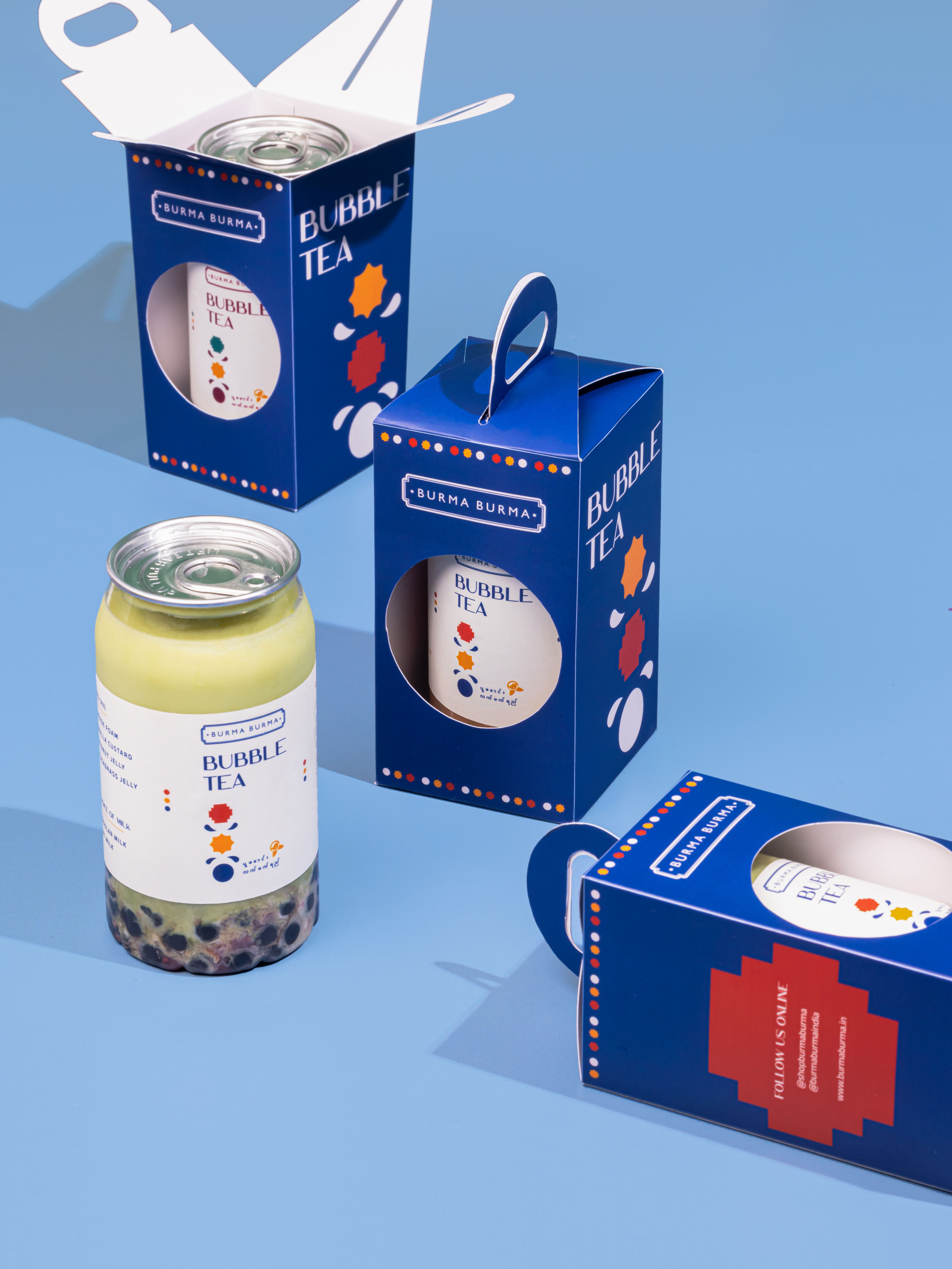 Burma Burma Welcomes Summer with New Bubble Tea Packaging Design Created by Rushil Bhatnagar