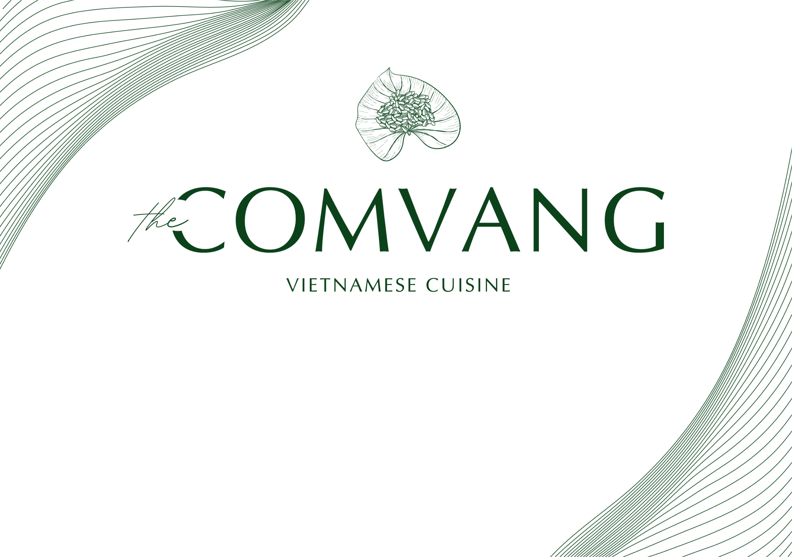 Plus One Studio Design logo for Com Vang Restaurant