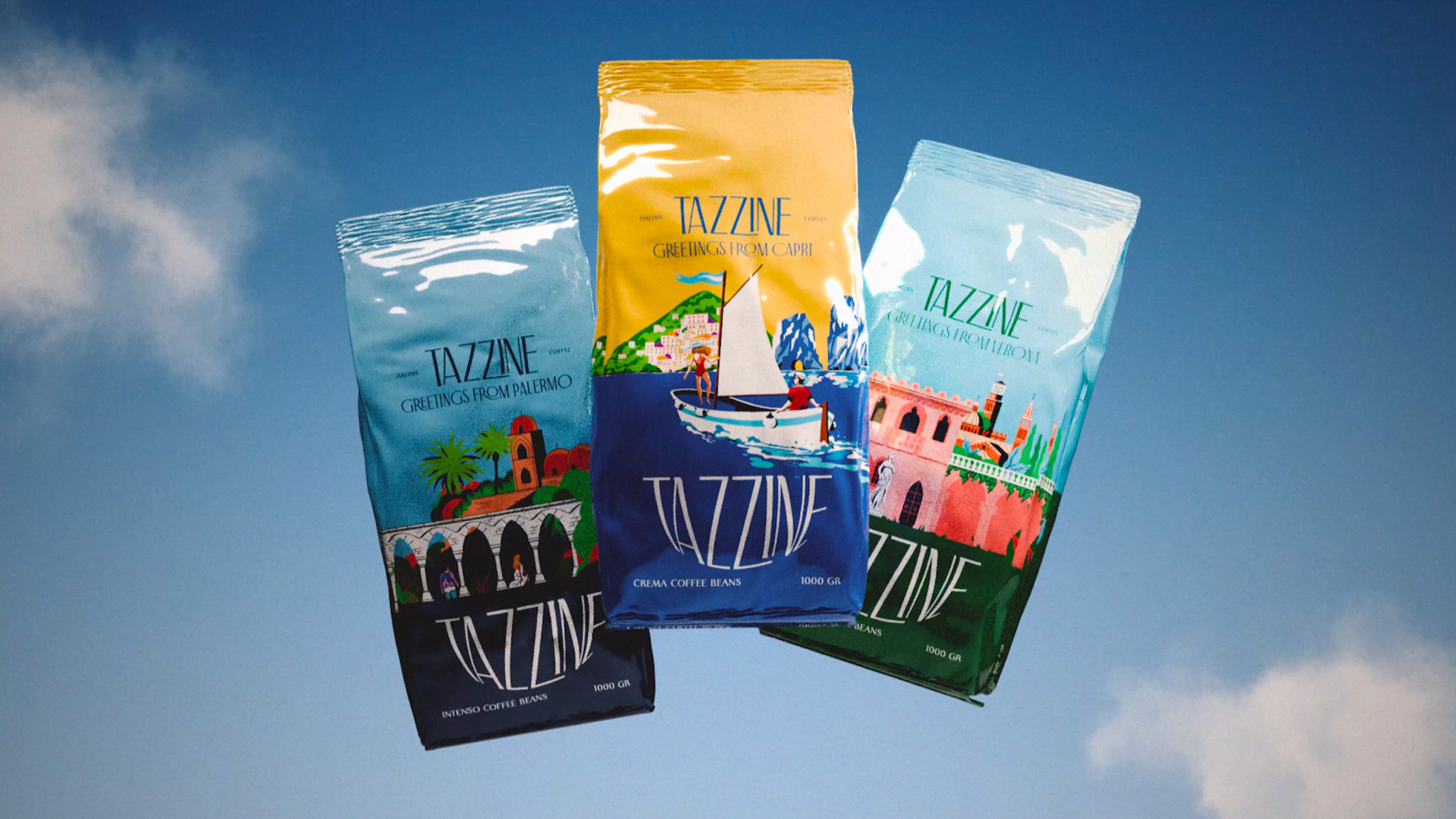 Multiverse Studio Brings Italy to Life with Tazzine Coffee Branding