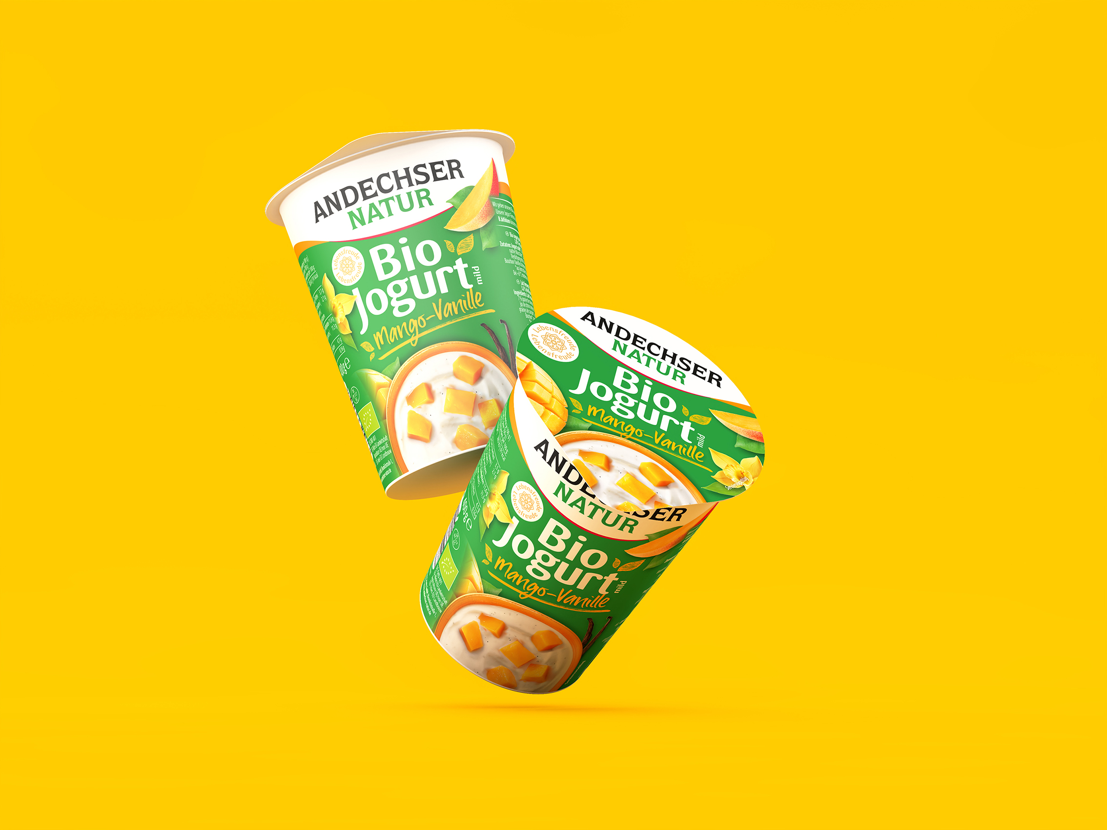 Oliv Brand Create Andechser Natur Fruit Yogurt Rebranding and Packaging Design
