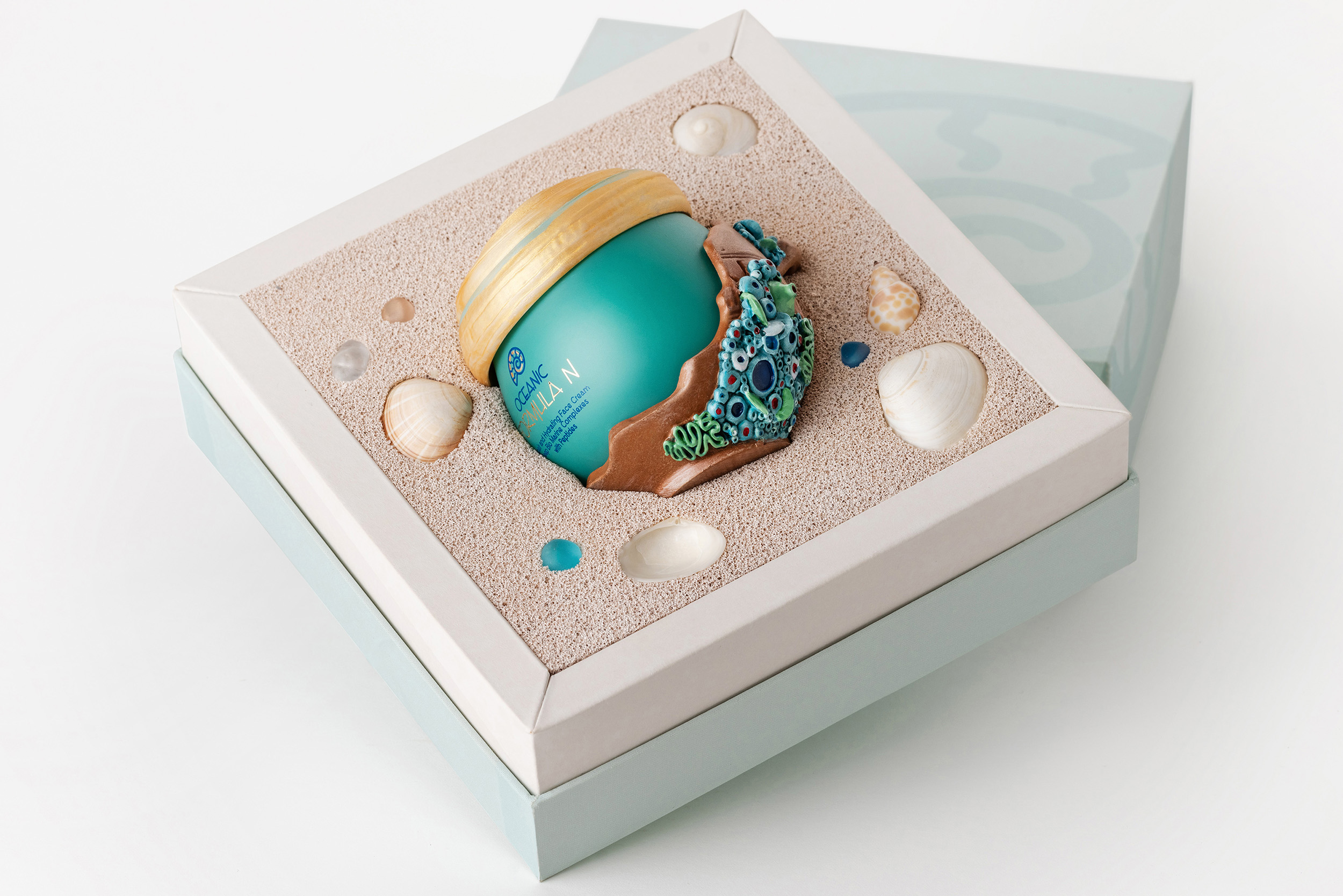Eclectic M Studio Design Oceanic Formula N Face Cream Packaging Design