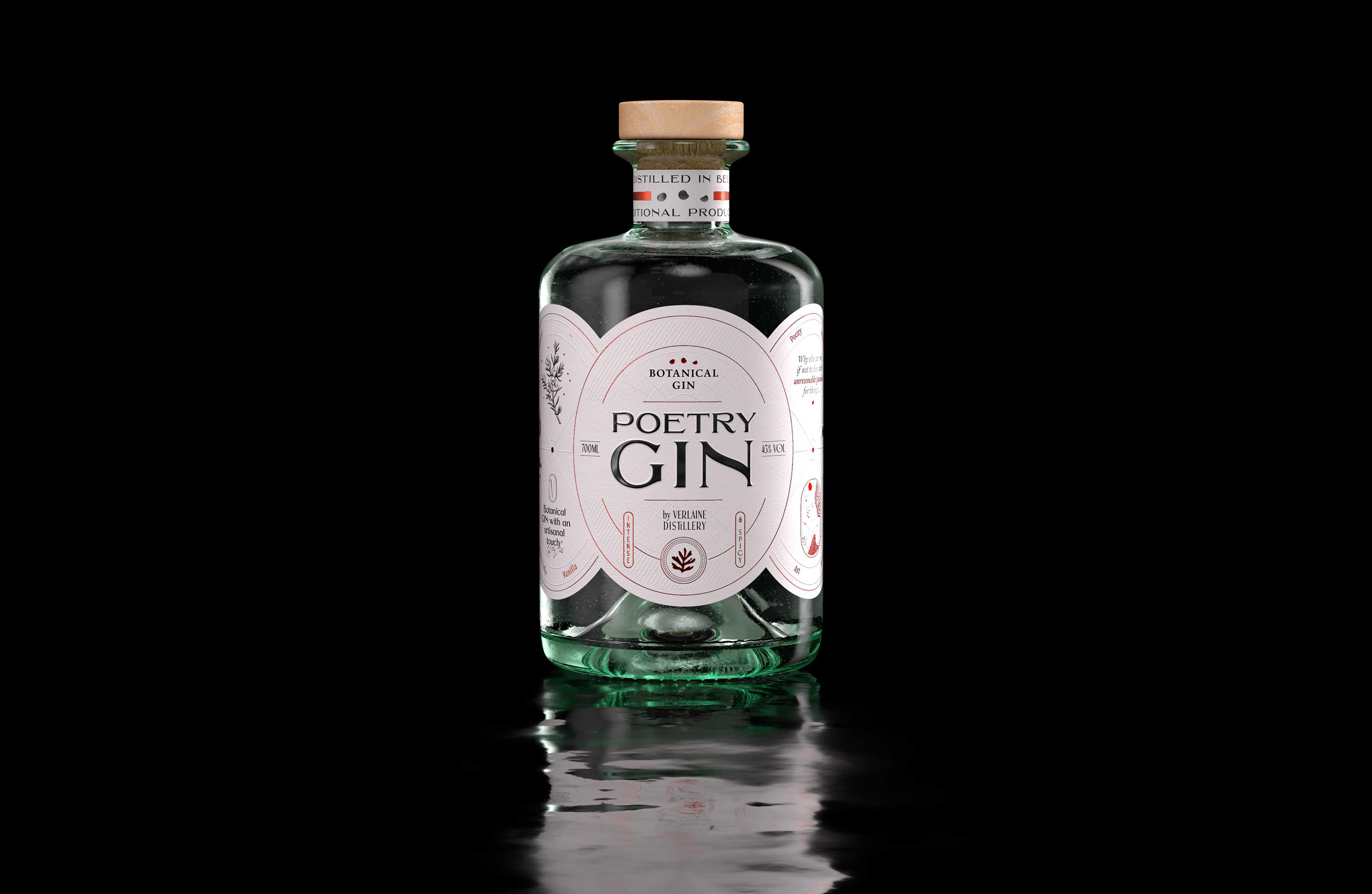 Unveiling the Artistic Techniques in Poetry Gin’s Unique Label Designed by Studio Boam