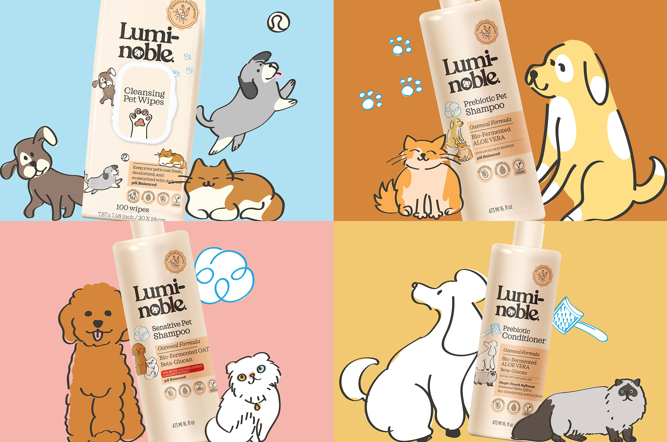 Lumi Noble Pet Care Packaging Design by Orhan Irmak Tasarim