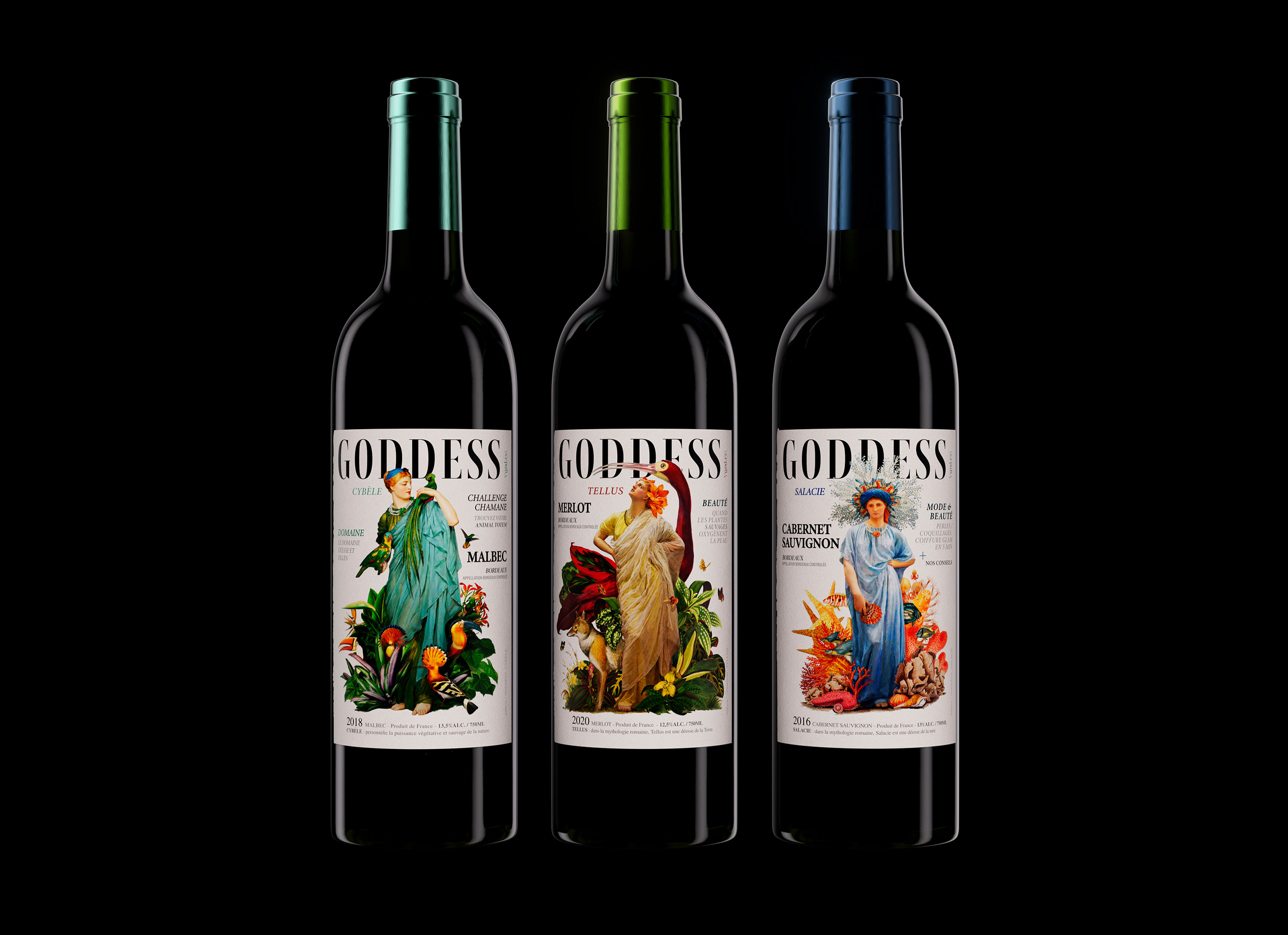 Studio Boam Revamps Bordeaux Wine Labels: Modern Mythological Elegance