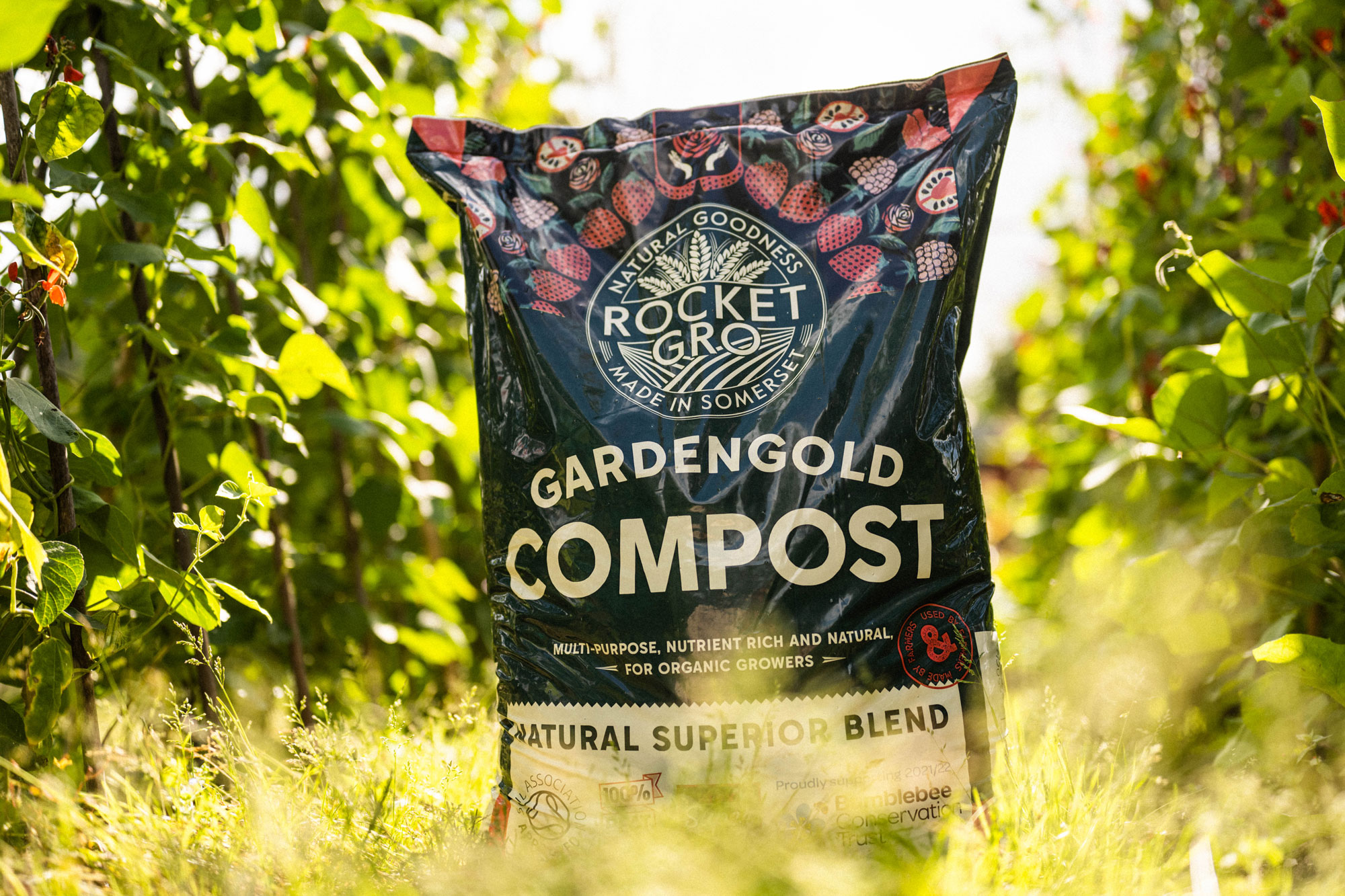 RocketGro Brand Identity and Packaging Design for an All-Natural Compost Manufacturer by New Century Design