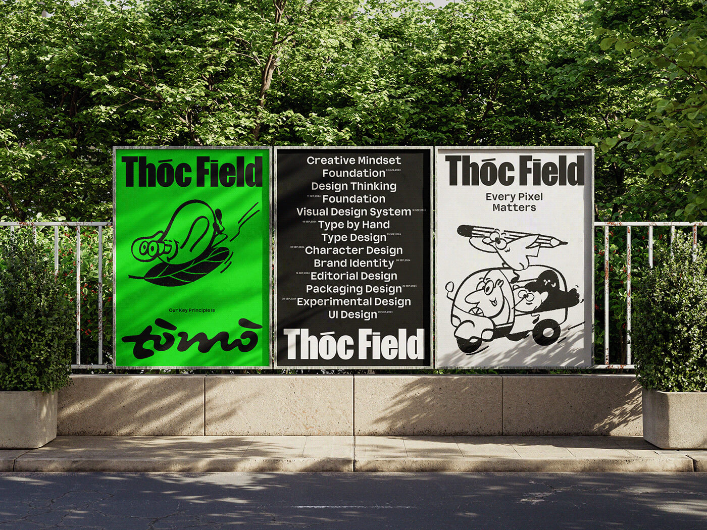 Thóc Field Brand Identity for Design Training Workshop
