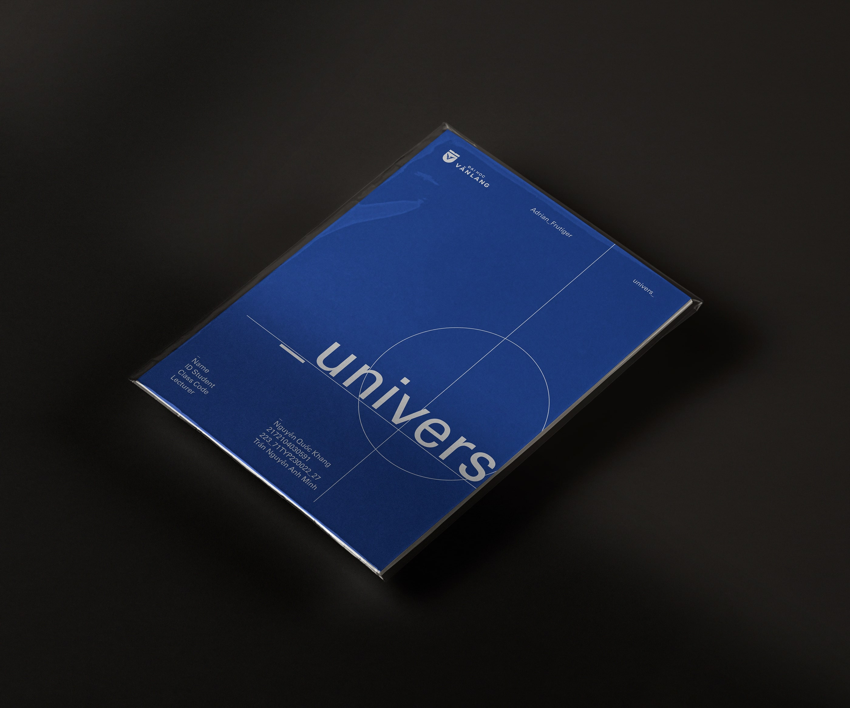 _Univers Typography Catalogue Student Project by Kayn Nguyen
