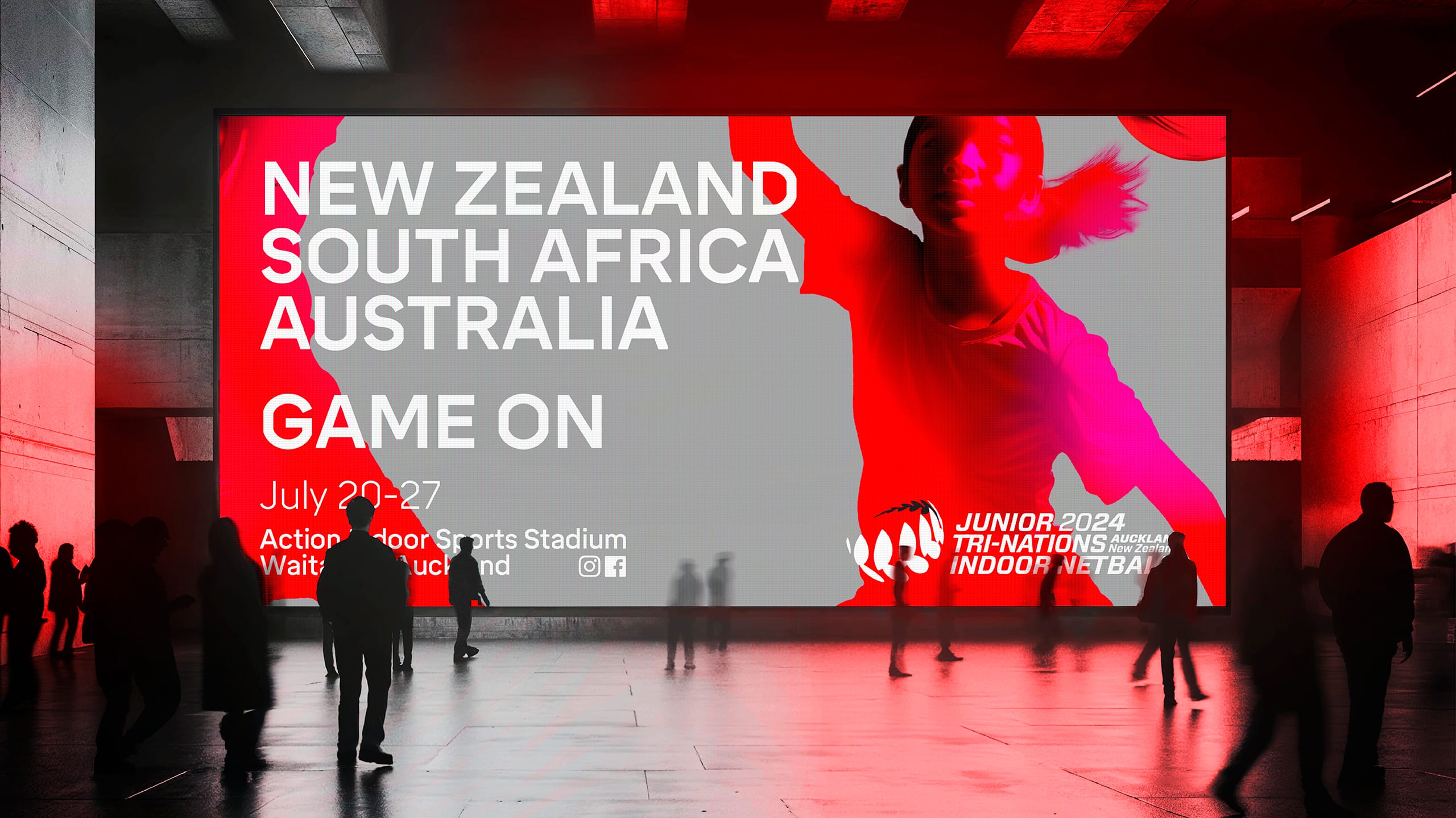 Tried&True Design Unveils Dynamic Branding for Junior Tri-Nations Indoor Netball 2024