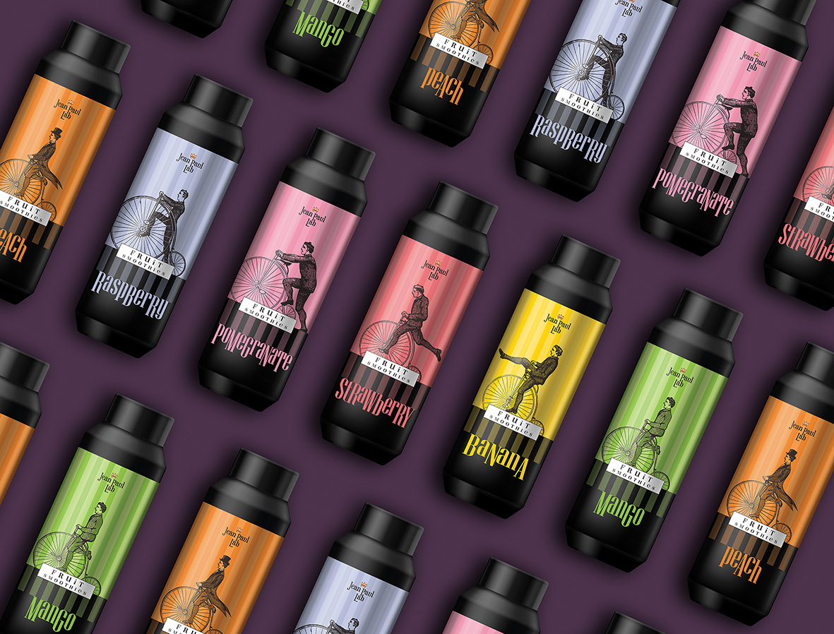 ABC Design Communication Creates Branding and Packaging Design for Jean Paul Lab Smoothies