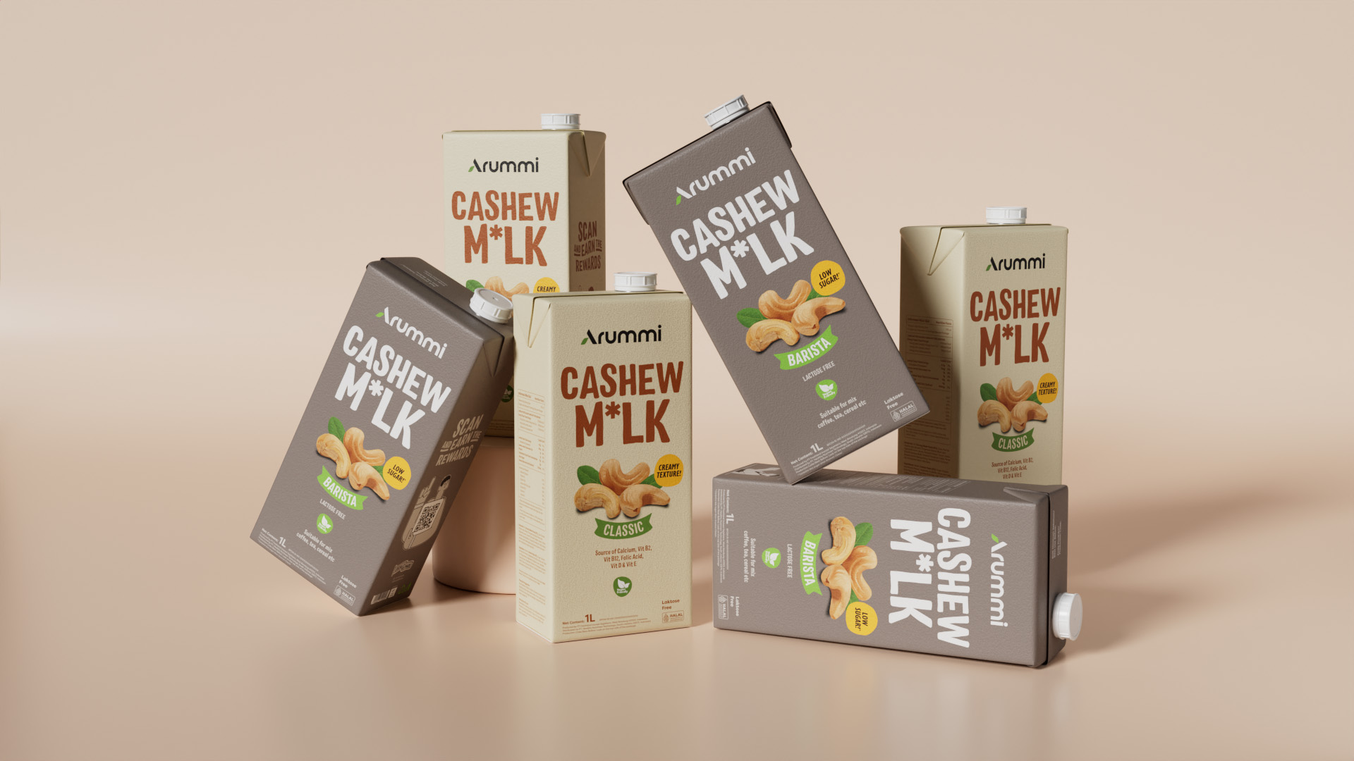 Widarto Impact Revamps Arummi Cashew Milk Packaging: A Fresh and Inviting Look