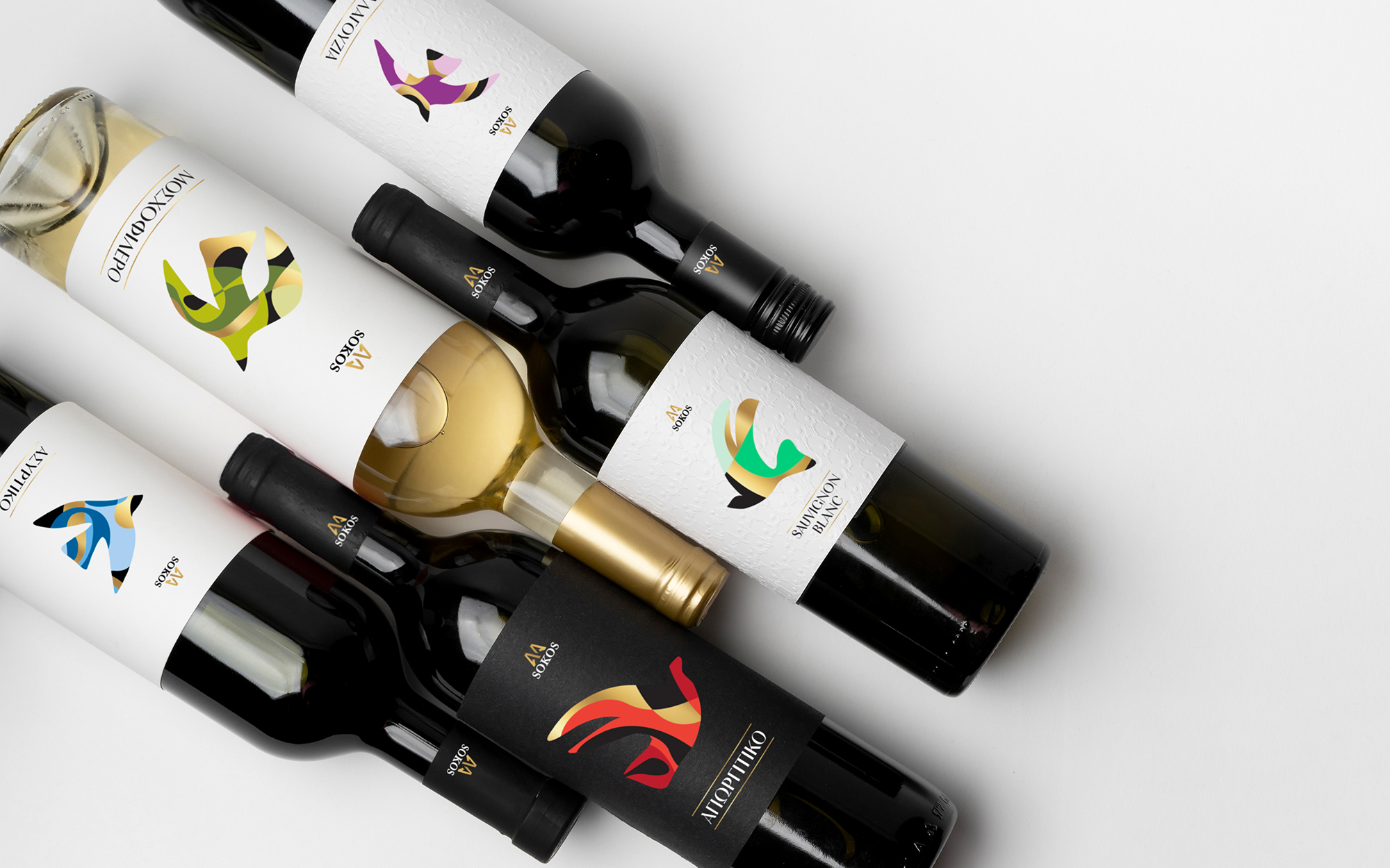 Sophia Georgopoulou Designs Sokos Single Variety Wine Family Range