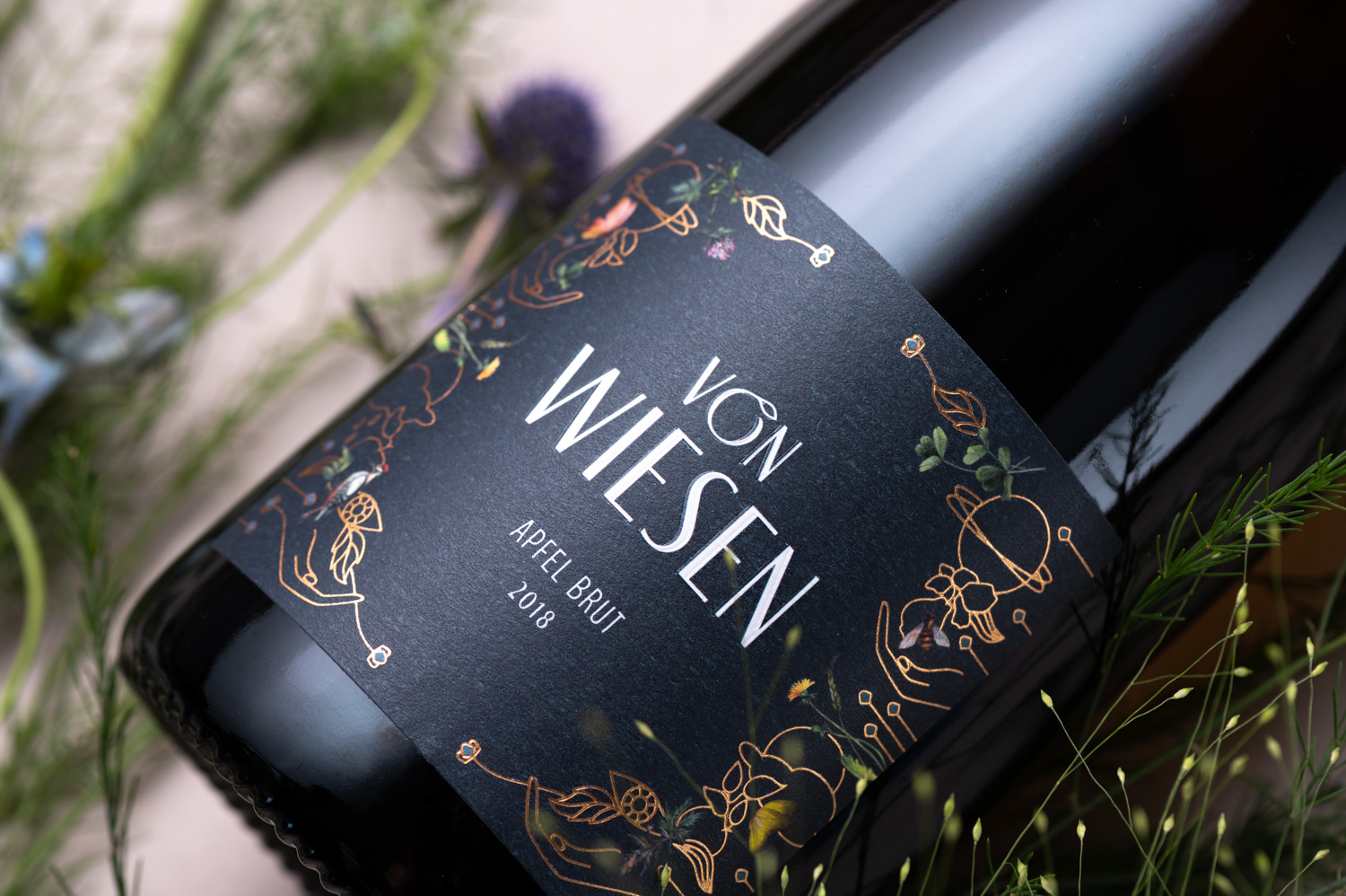 Studio Schönig Crafts Unique Brand Identity for Von Wiesen Sparkling Fruit Wine