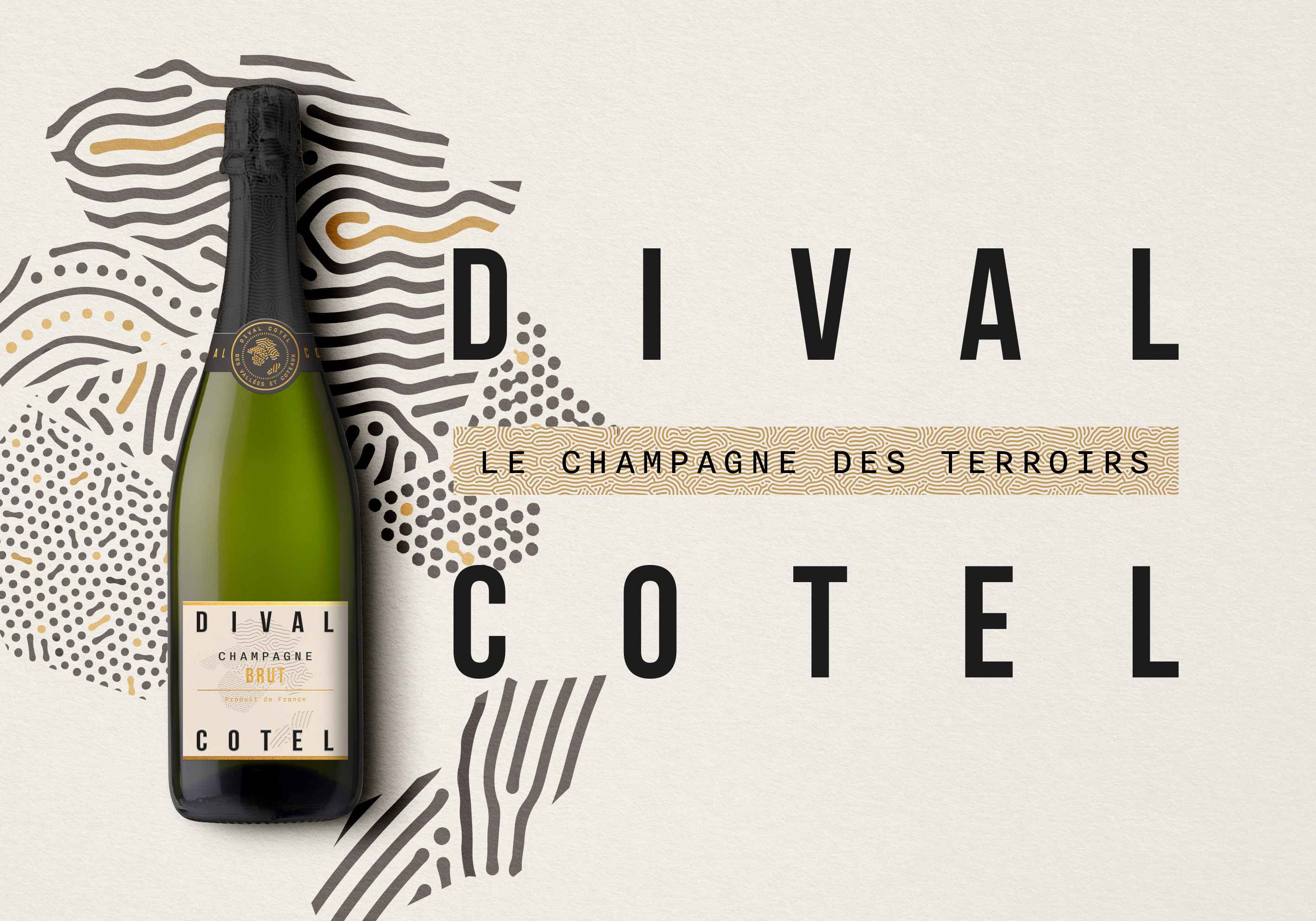 Dival Cotel: A Tribute to French Terroirs a Distinctive Champagne Packaging Design by Lonsdale