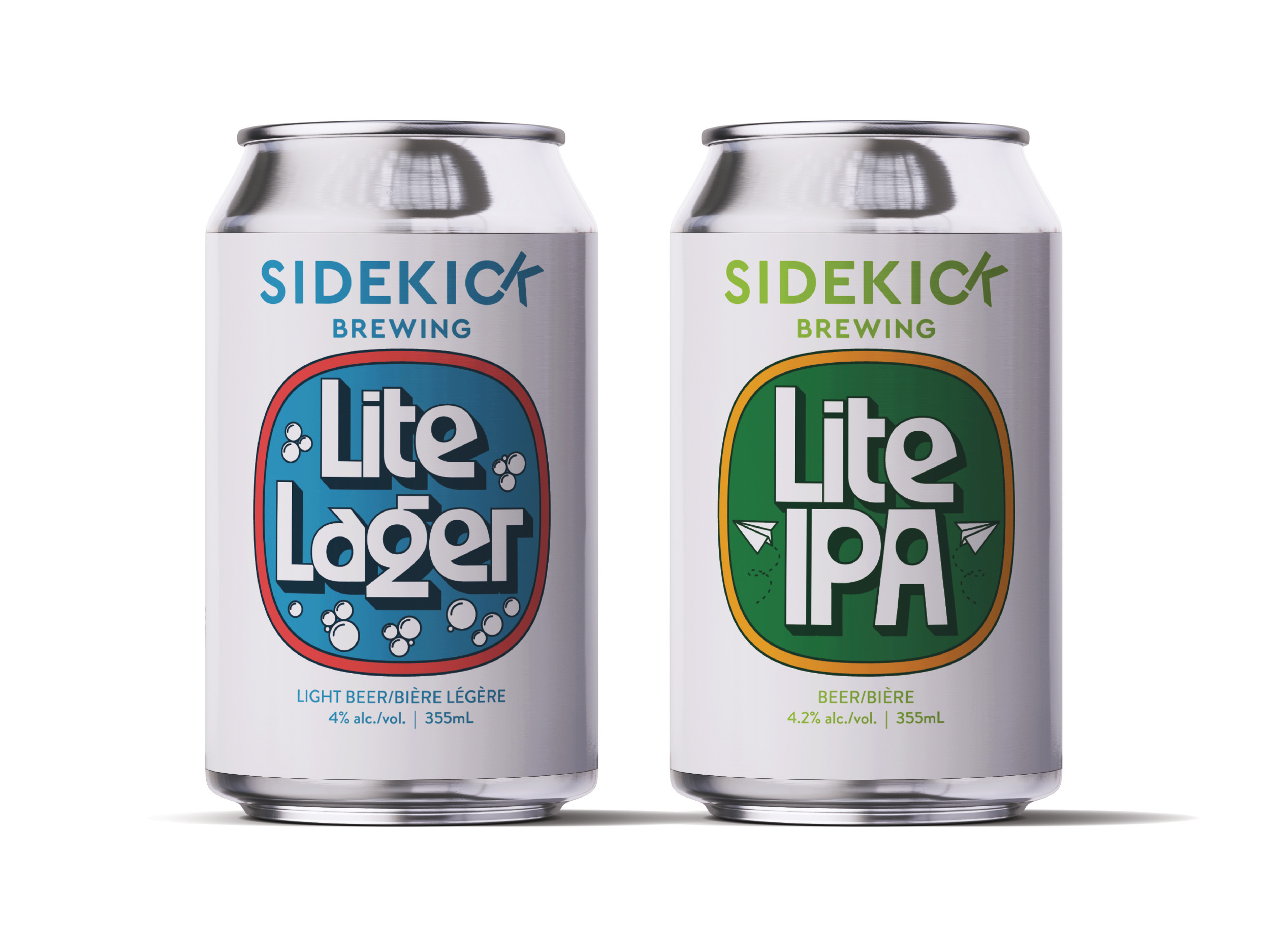 Sidekick Brewing Craft Beer Packaging by Leechtown Design