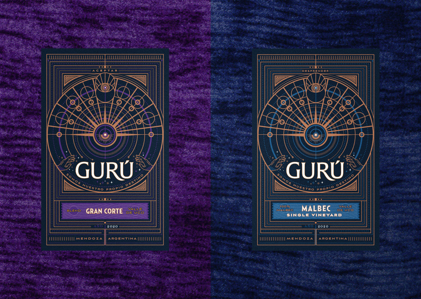 Emi Renzi Studio Crafts Elegant Branding for Gurú Argentine Wines