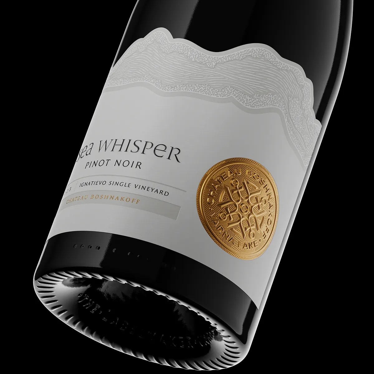 Sea Whisper Wine Label Design by the Labelmaker