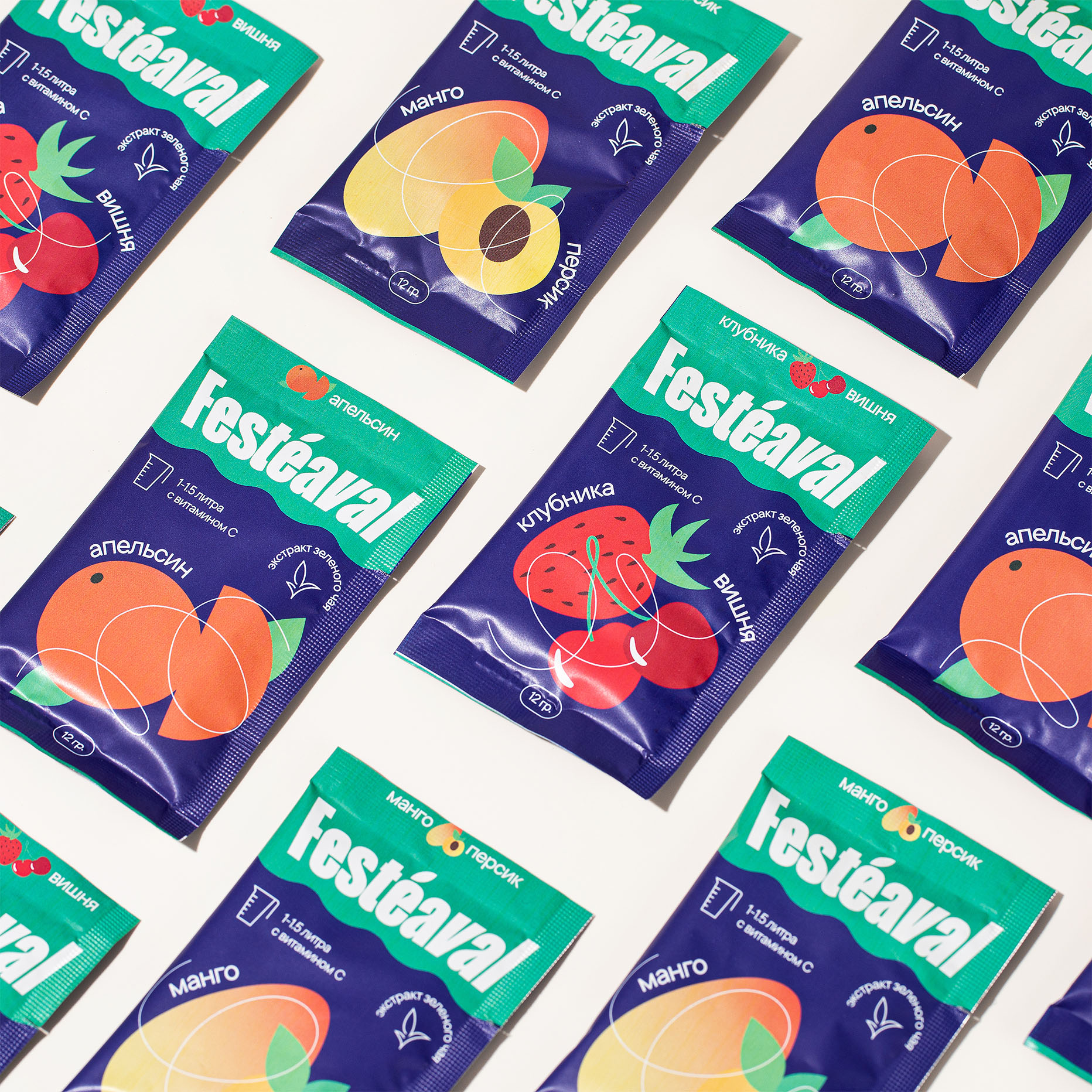 Festeaval’s Bright Packaging and Brand Identity for Instant Drink Lovers