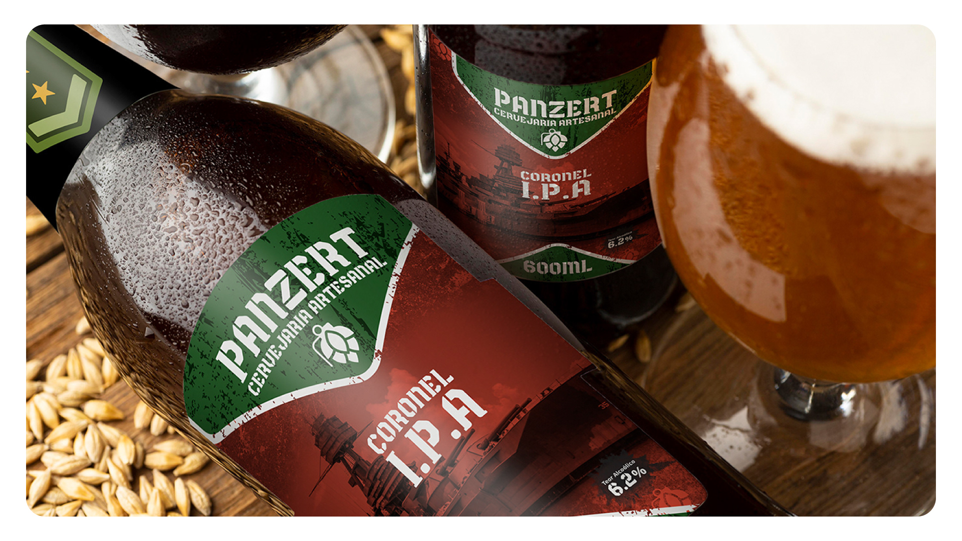 Logo and Packaging Design for Panzert Cervejaria Artesanal by Fergom Design Studio