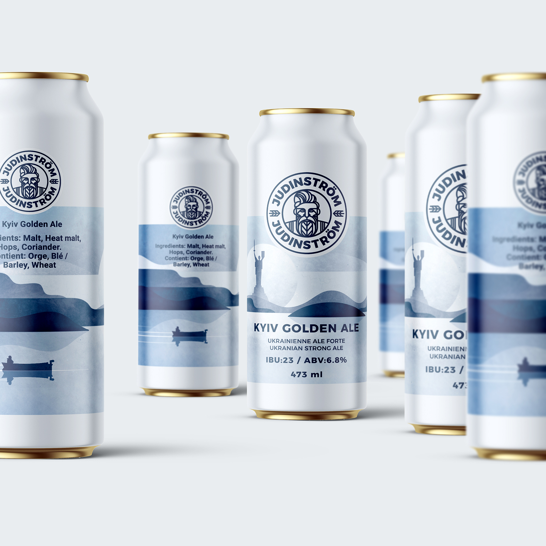 Judinström Beer Visual Identity and Packaging in a Scandinavian Spirit by SOT B&D Branding Agency