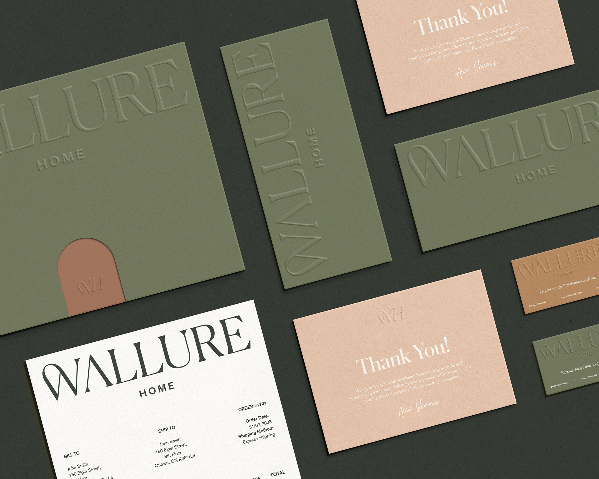 Necula Creative Designs Visual Identity for Wallure Home’s Luxury Furniture Line