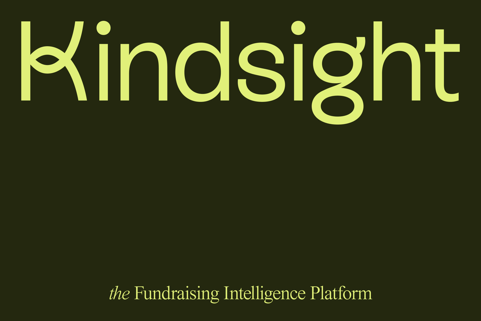 Reimagining Kindsight: A Fresh Brand Identity for the Future of Fundraising by Gold Front