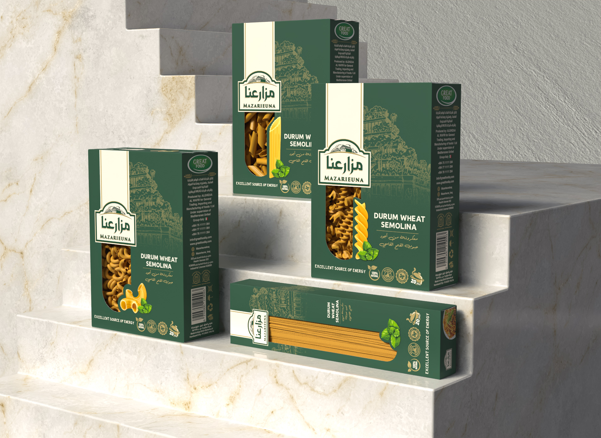 Dot Advertising & Marketing Creates Packaging Design for Mazarieuna Pasta