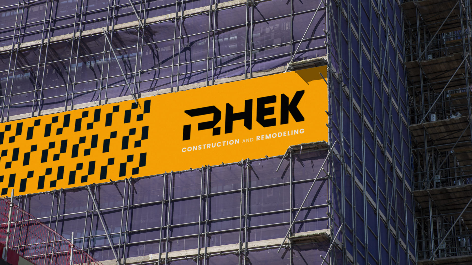 Rhek Costruction Remodeling Brand Identity and Logo Design by Shift Criativo