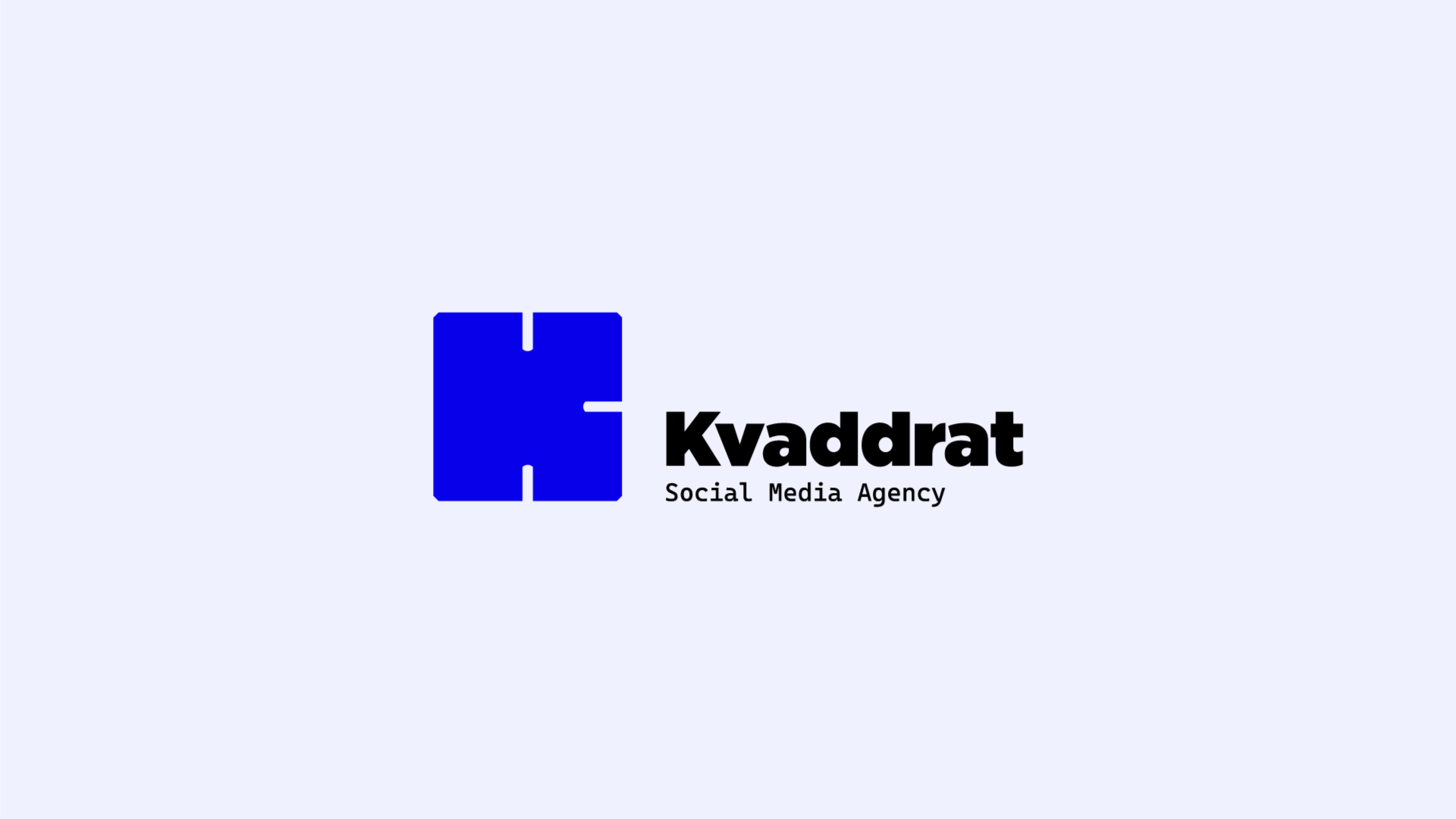 Kvaddrat Social Media Agency Brand Identity