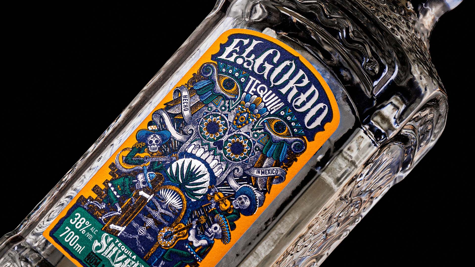 Tequila El Gordo Packaging Design: A Celebration of Culture and Colour by Shkriblyak Design Studio