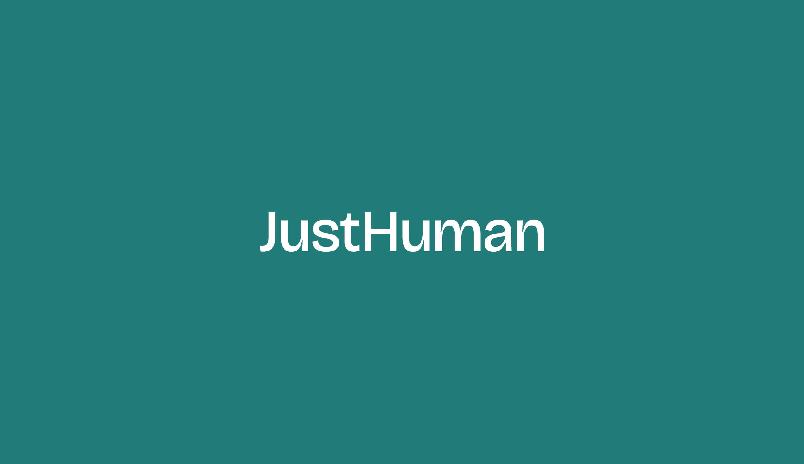 JustHuman Nonprofit Brand Identity by Numinous Agency