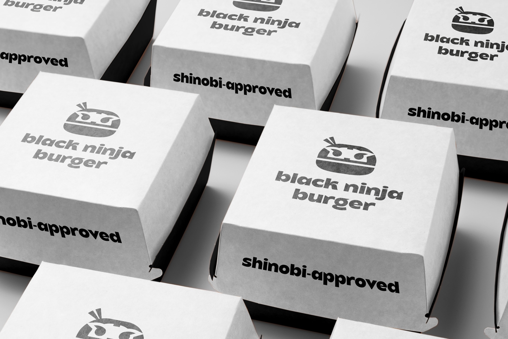 Wishnia Creates Black Ninja Burger Brand Identity