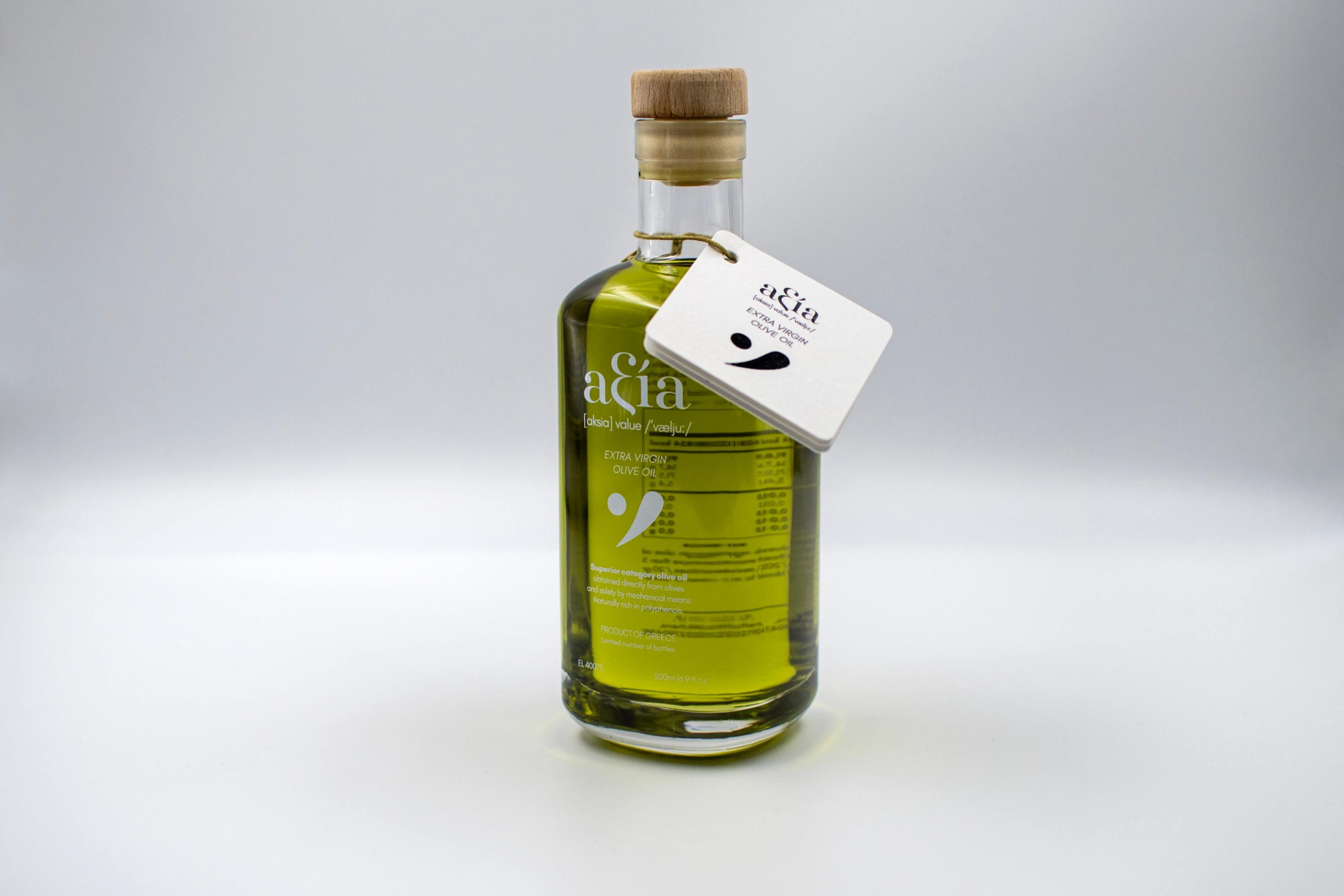 aξia Extra Virgin Olive Oil by Corn Studio