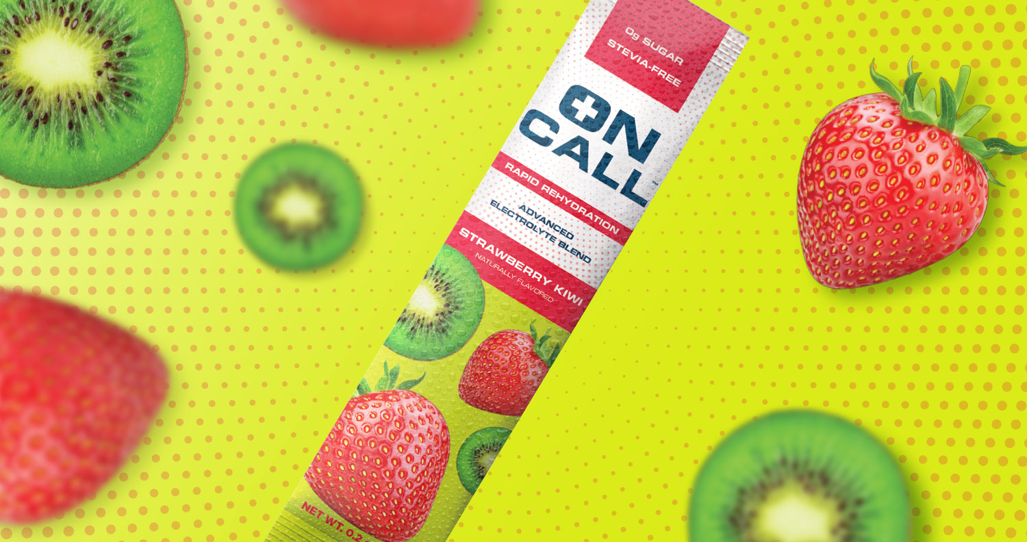 On Call: Rapid Rehydration Vibrant and Dynamic Brand Identity