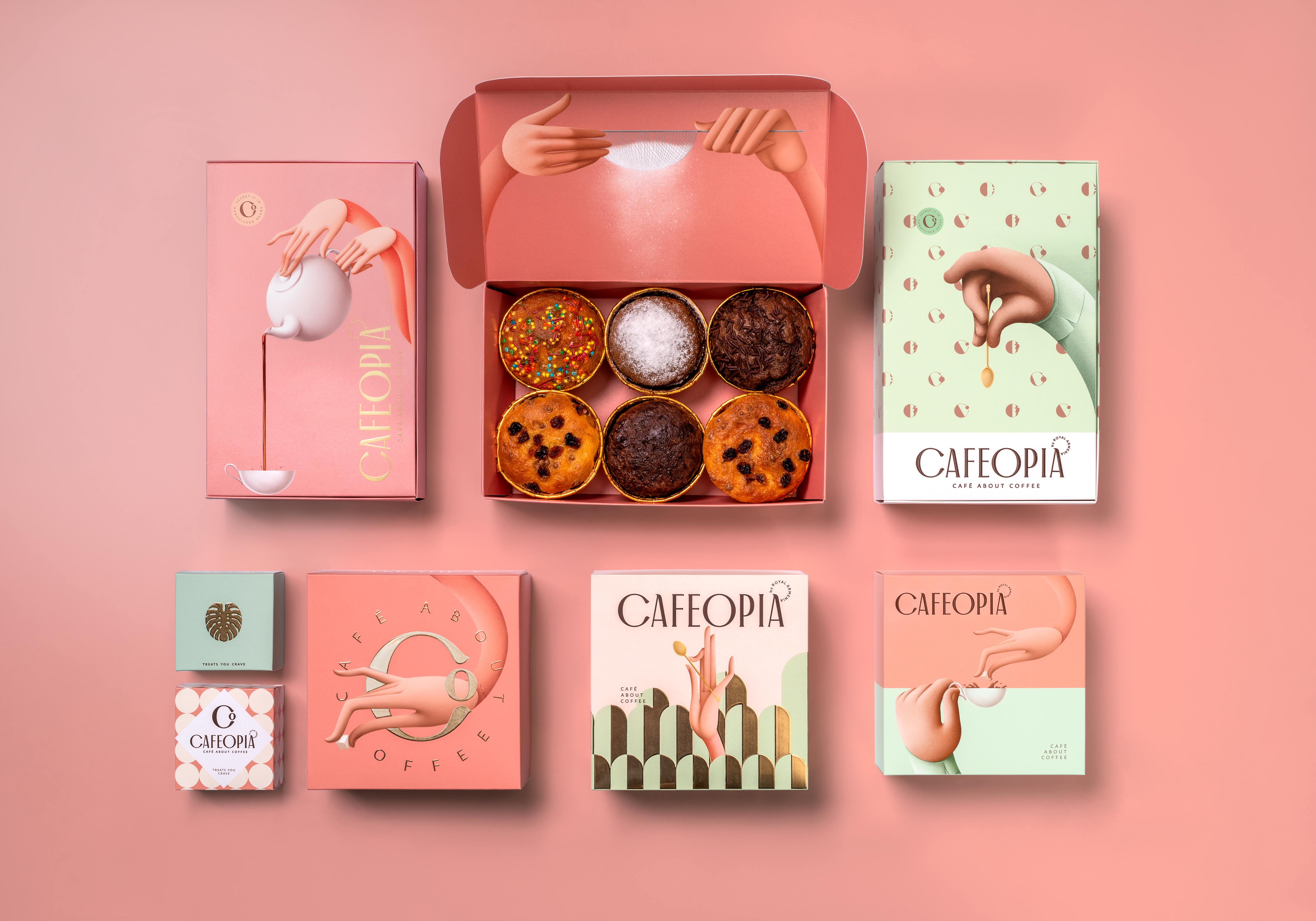 Cafeopia’s Innovative Packaging and Brand Identity Brings a Playful Twist to Coffee and Confectionery