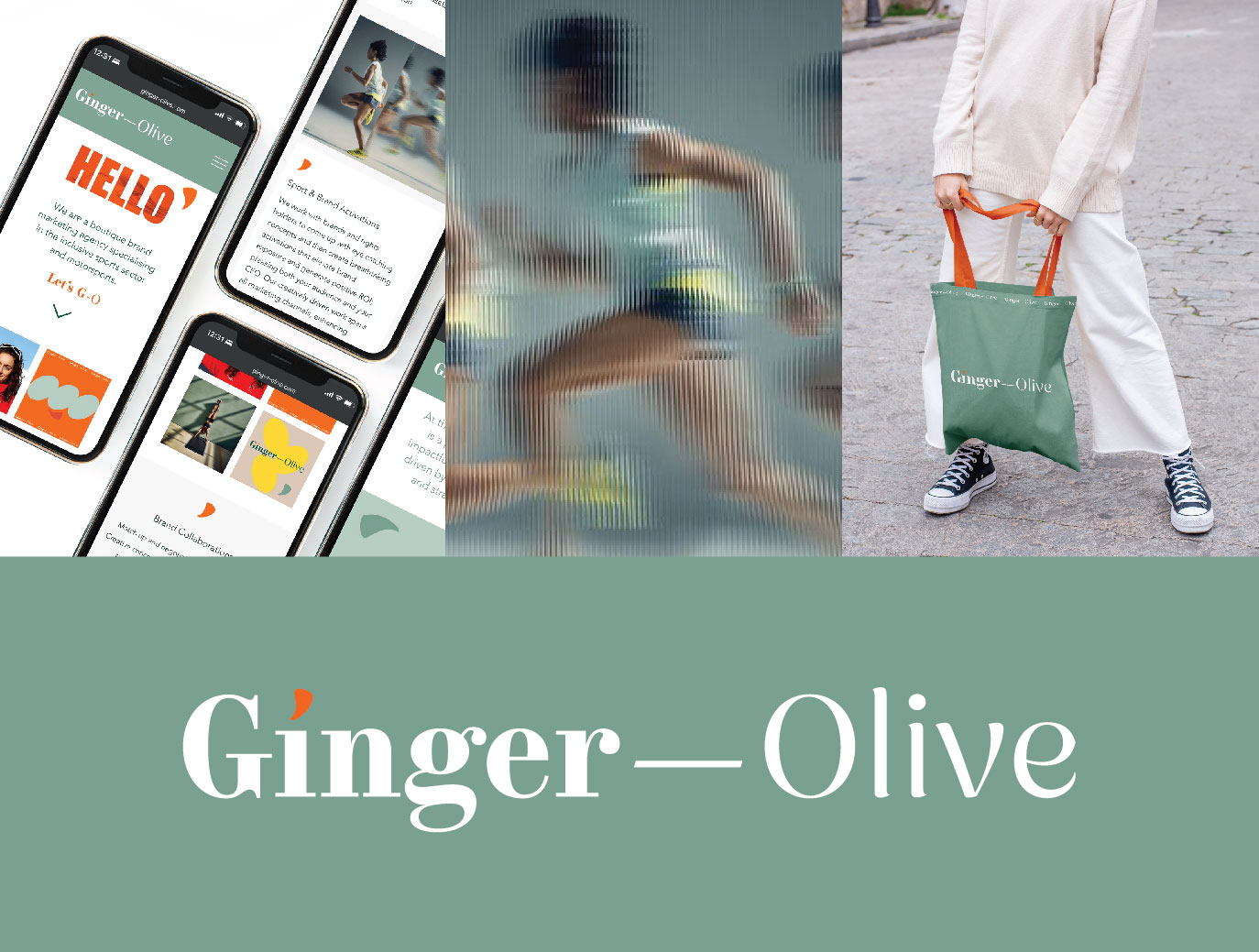 Luiza Iglesias Design Studio Creates Brand Identity for Ginger-Olive Inclusive Sport Agency