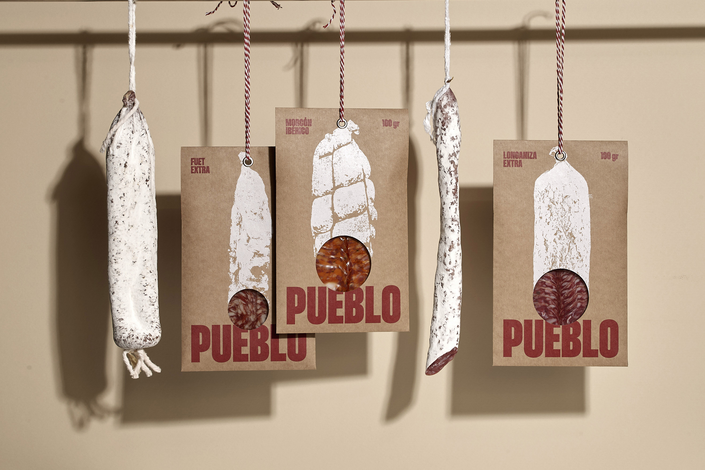 Pueblo Spanish Cold Meat Brand and Packaging Design by Simple Packaging Studio