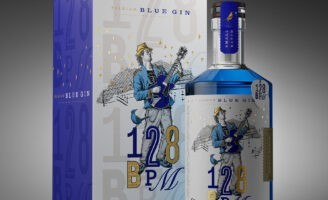 Ximena Ureta Designs 128 BPM Gin Packaging Inspired by Blues Music