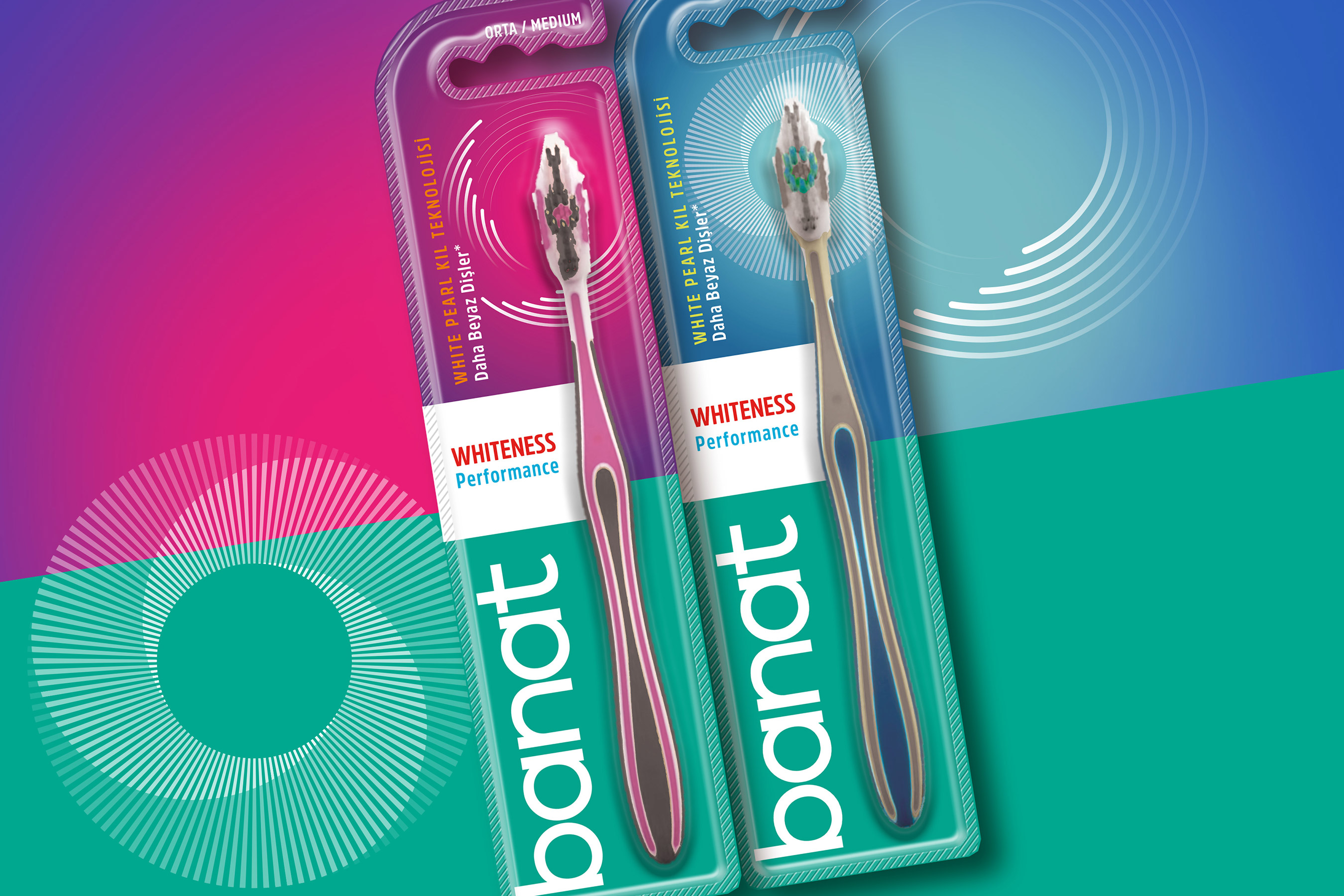 Banat Toothbrush Logo and Packaging Designs by Orhan Irmak Tasarim