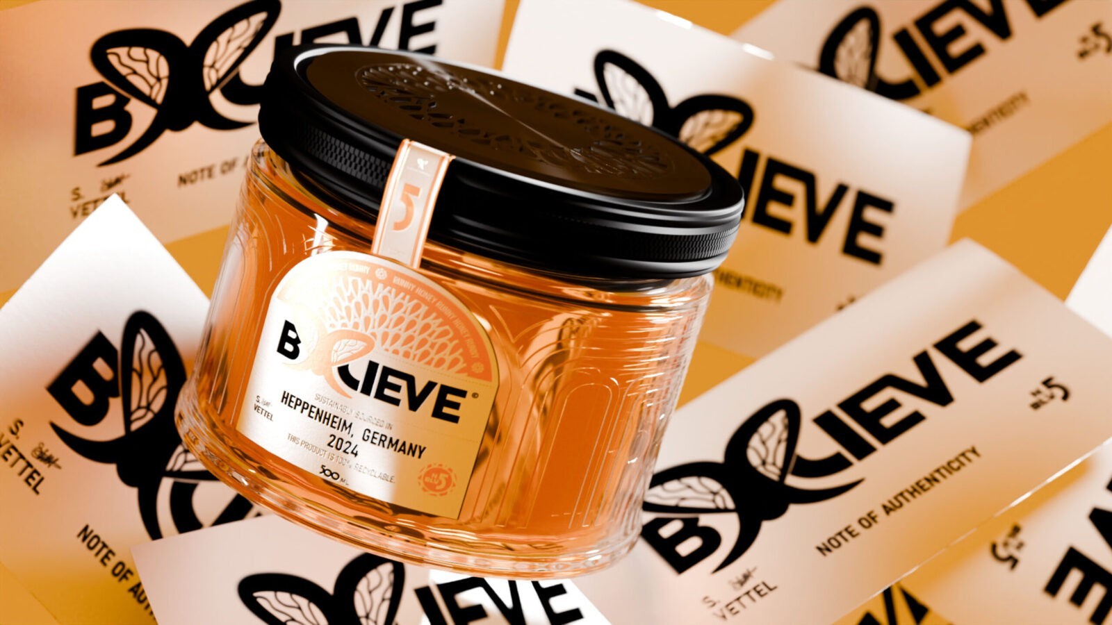 Ryan Watts’ Student Concept for Beelieve Honey Brand Celebrates F1 Legacy and Bee Conservation