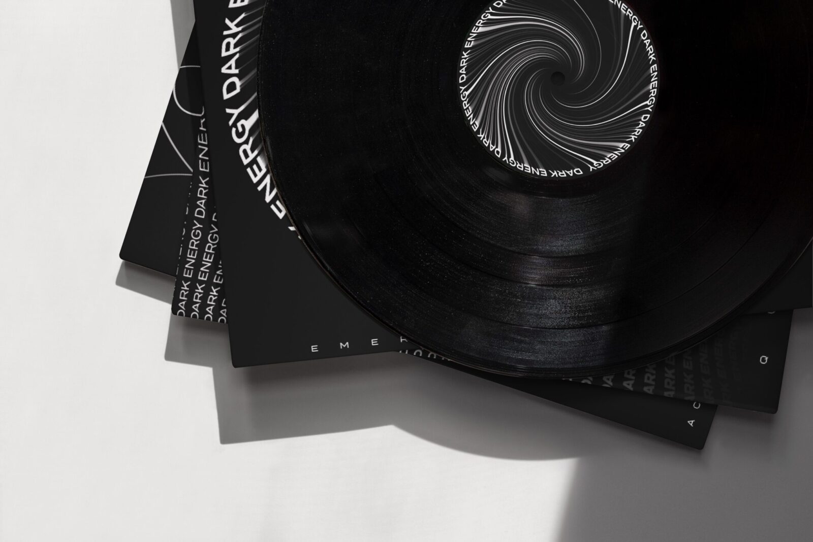 Dark Energy Album Covers Bring Science and Art Together in Bold Black-and-White by Student Eshaan Sojatia