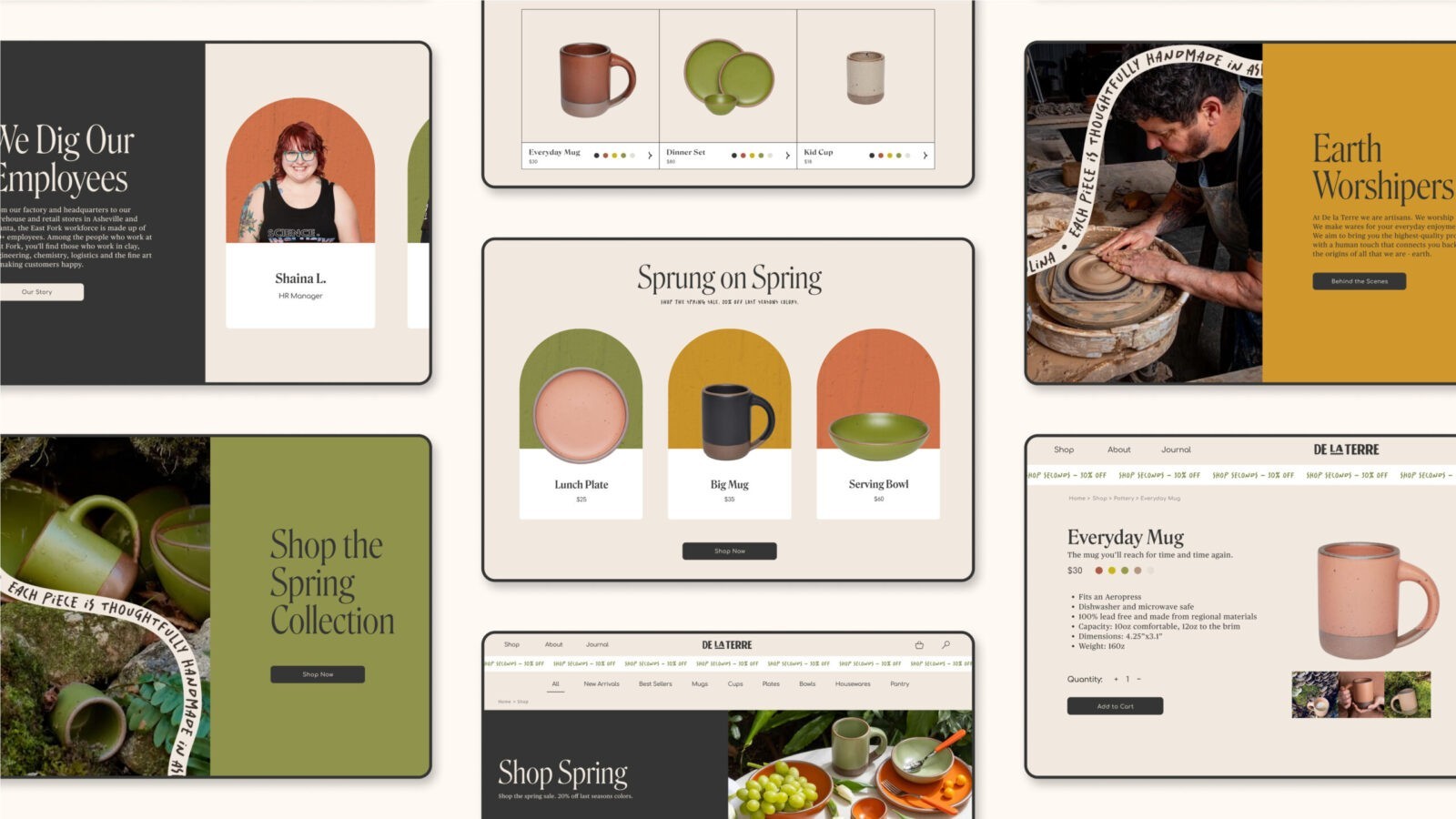 Student Sarah Minarik Creates Digital Design for De La Terre E-Commerce Platform