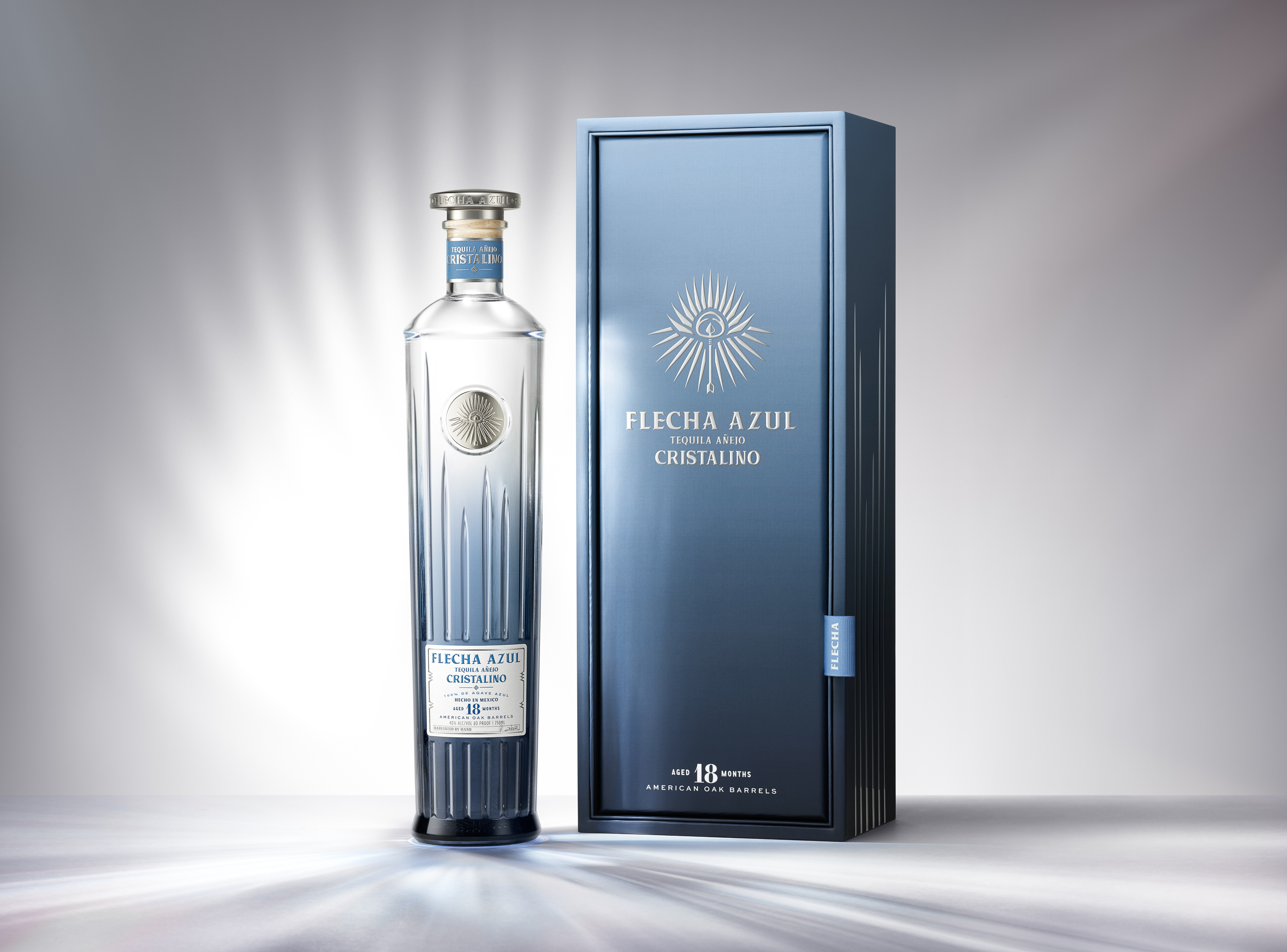 Flecha Azul Tequila by Charmaine Choi Showcases Elegant Packaging for Heritage Spirits