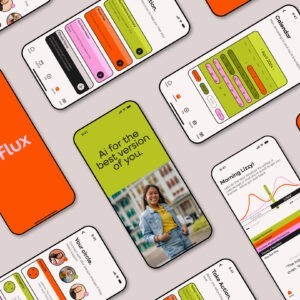 Digital Design For Mobile Application Flux by Student Sarah Minarik