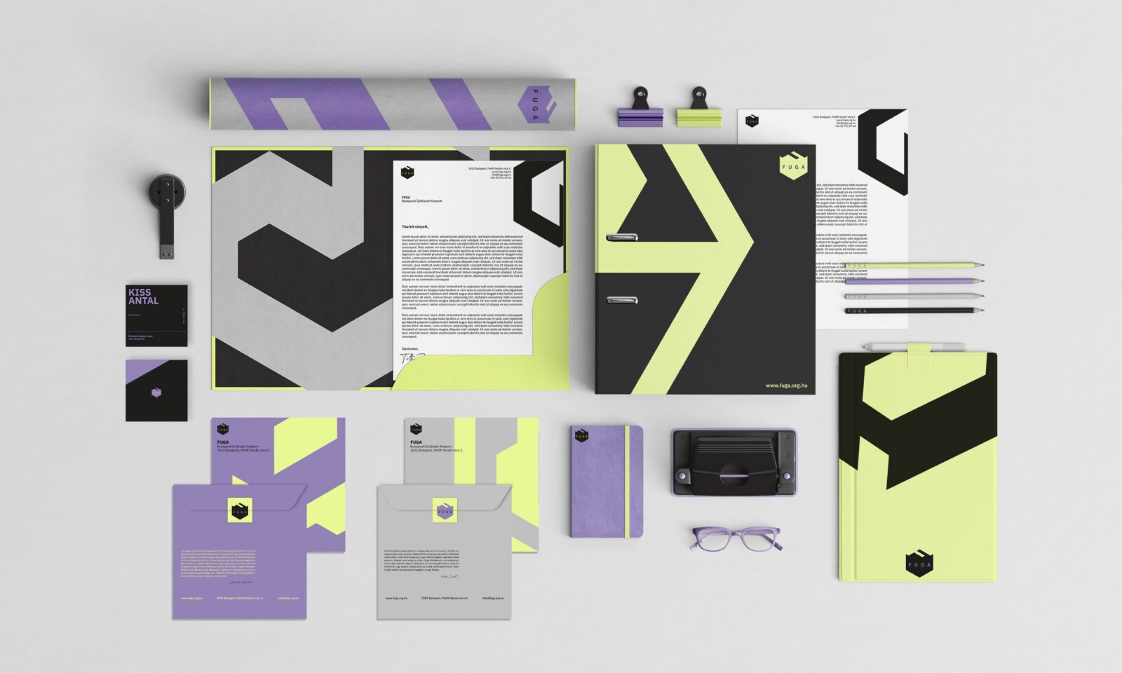 Fuga Budapest Center of Architecture Identity Design by Student Gréta Smátrola