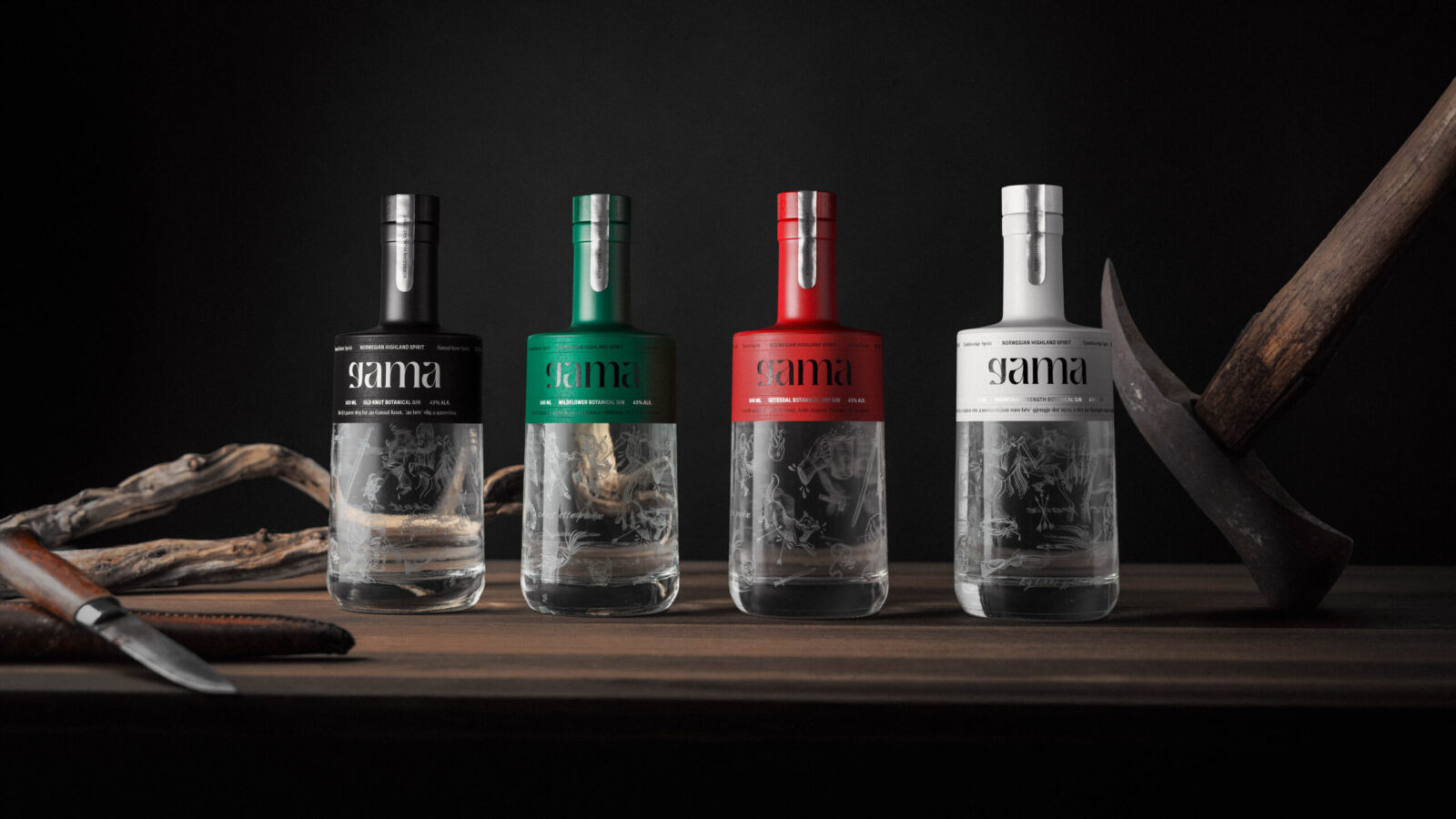 Gama Gin’s Vibrant Identity and Packaging by Kind Inspired by Norwegian Heritage