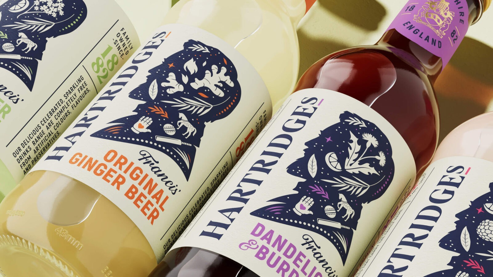 Design Happy Refreshes Hartridges Soft Drinks for Today’s Market with Classic Charm