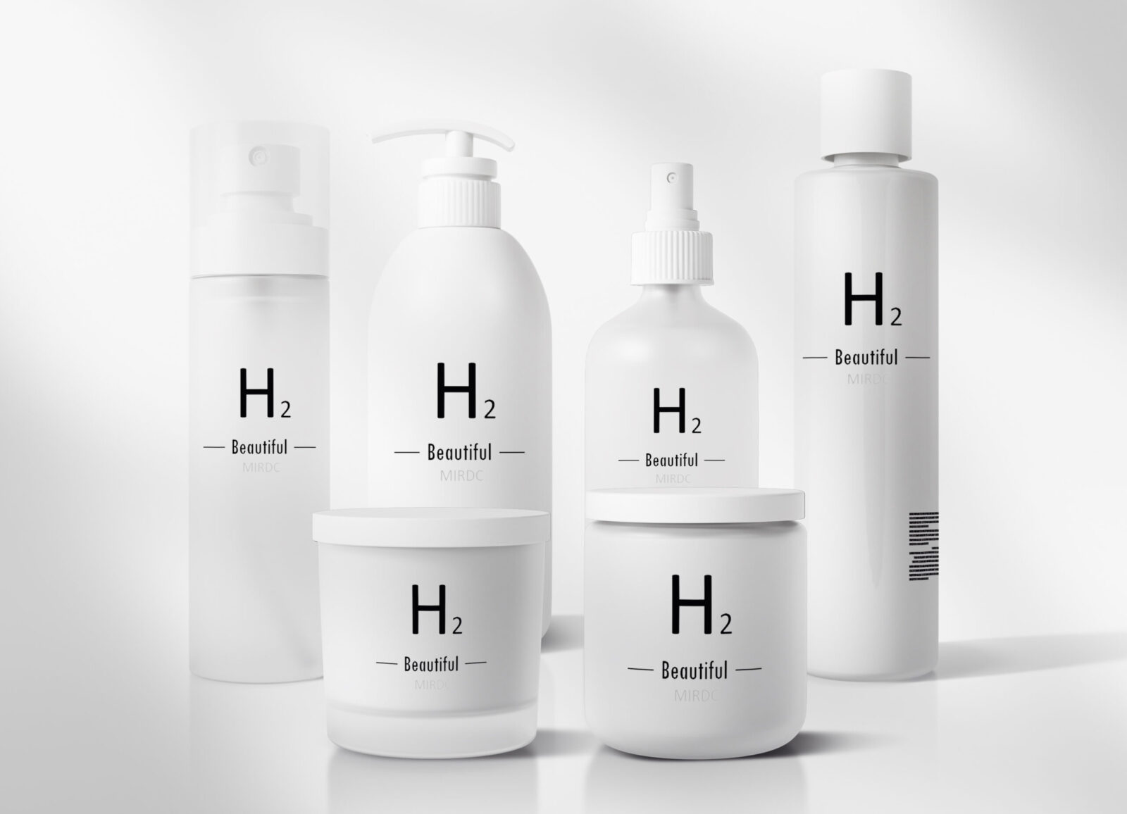 Hydrogen (H2) Energy Skincare Products Concept by MIRDC