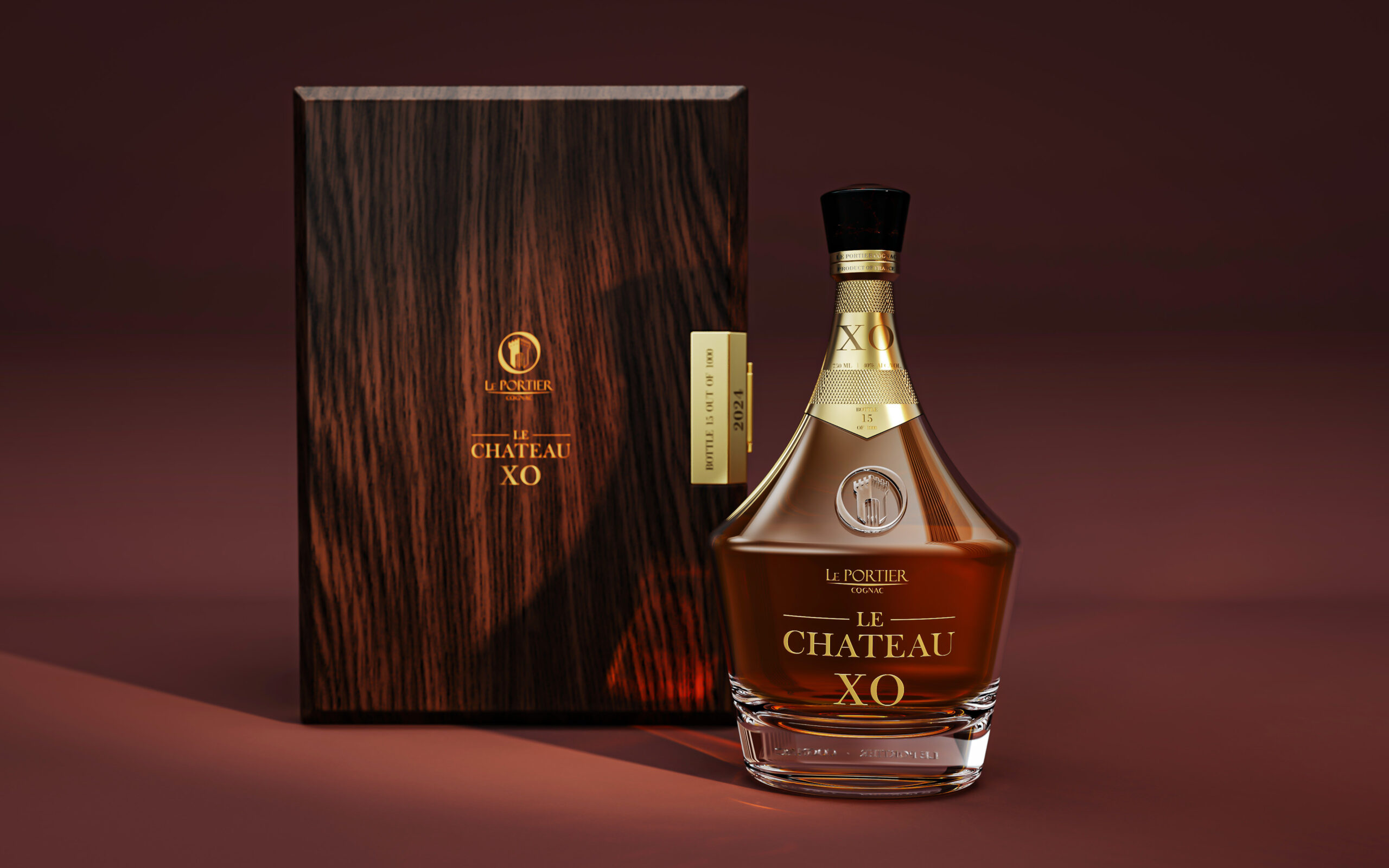 Le Chateau XO Luxurious Cognac Packaging Design by Le Portier In-House Team