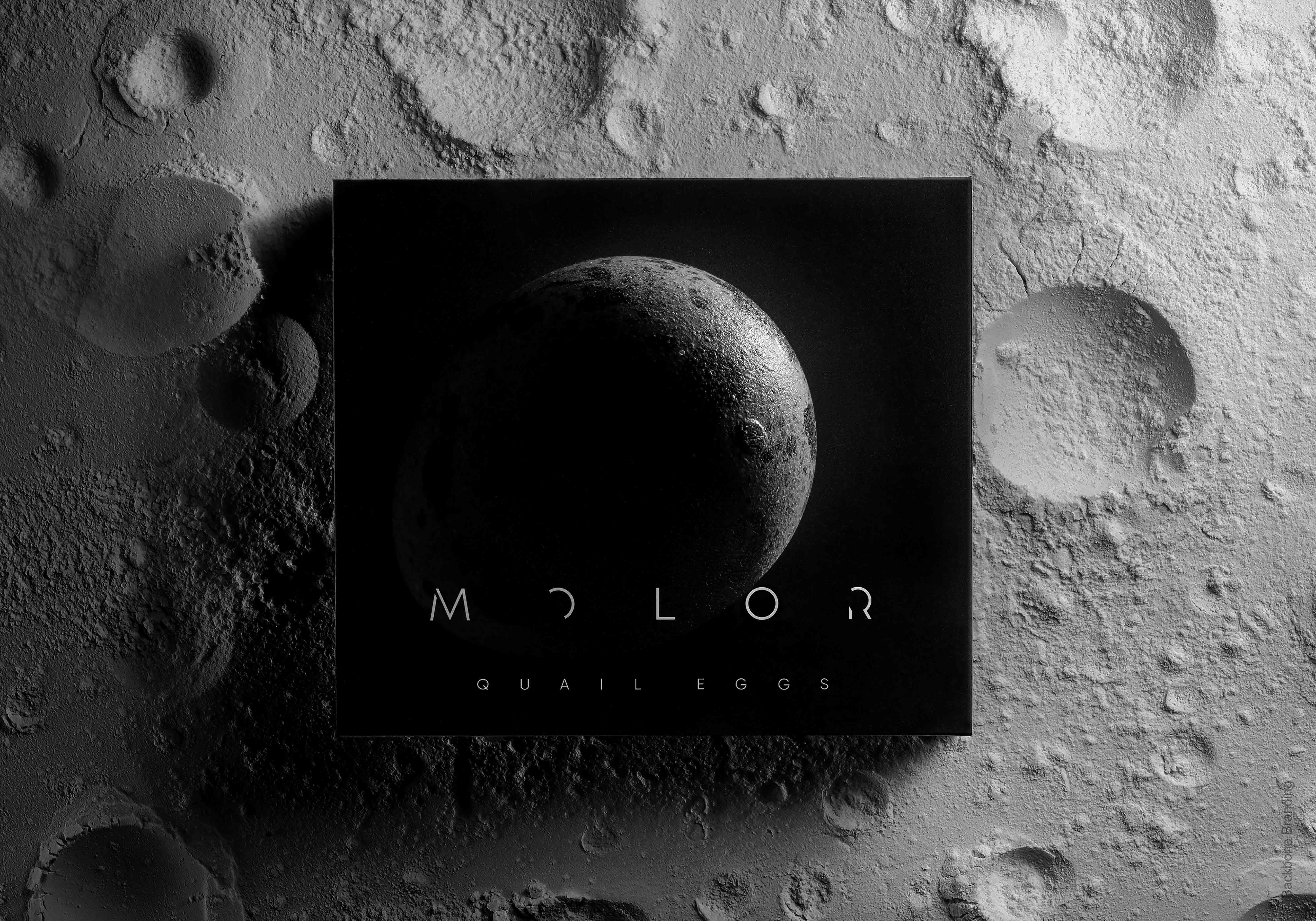 Molor’s Lunar-Inspired Packaging Elevates Quail Eggs to Celestial Sophistication by Backbone Branding