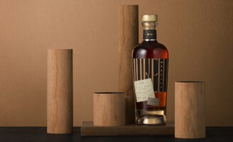 Studio Guild’s Cherry Wood Veneer Label Redefines Whisky Packaging for Morello Whisky